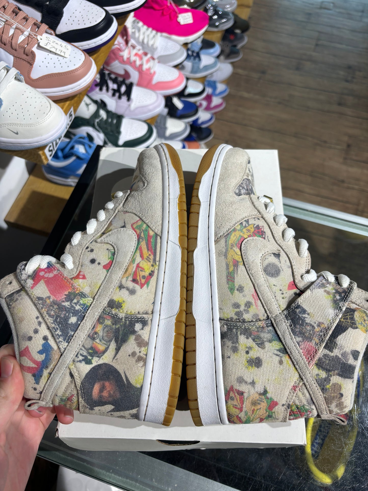 Nike SB Dunk High x Supreme Rammellzee UK 8