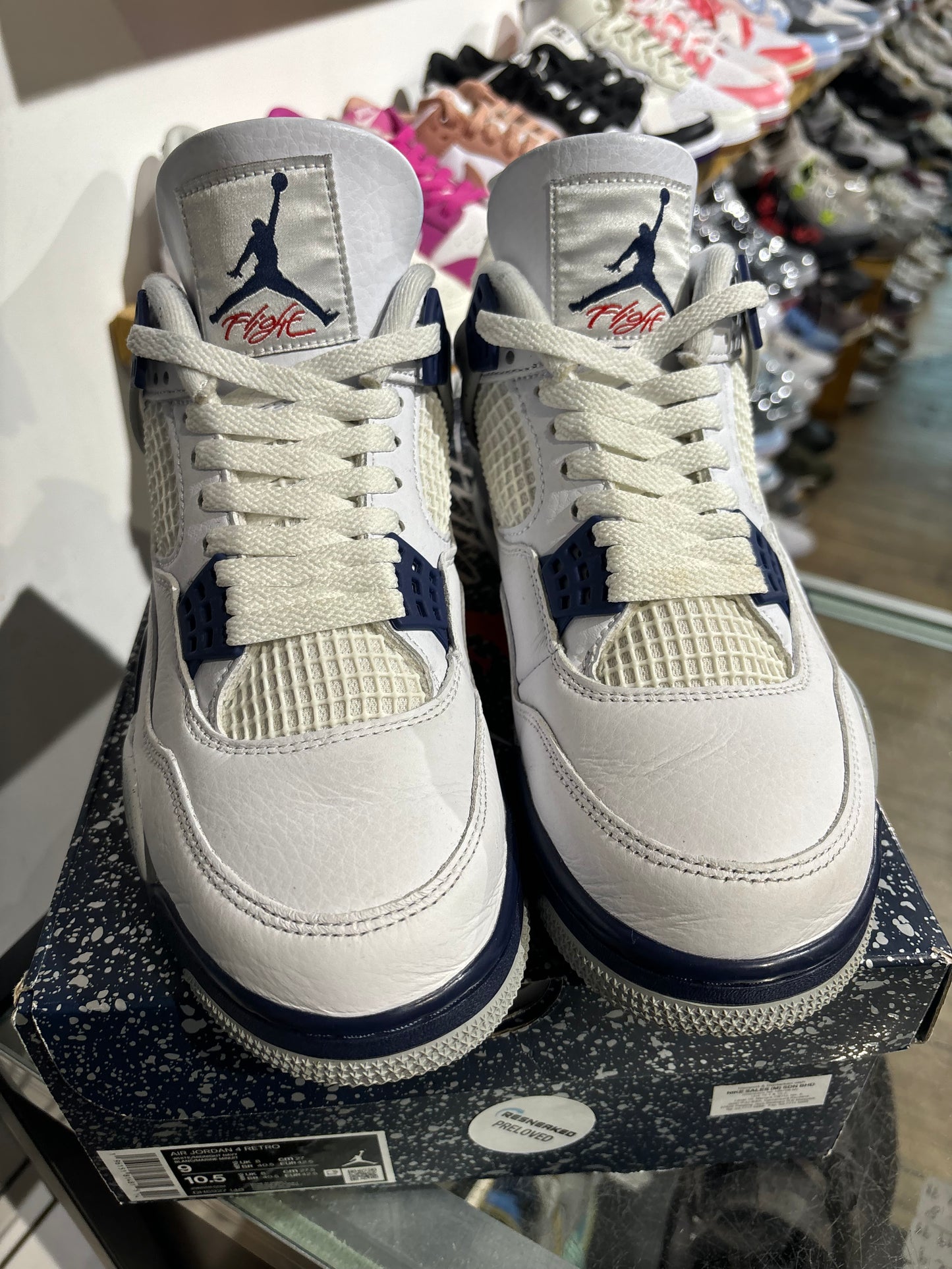 Jordan 4 Midnight Navy UK 8