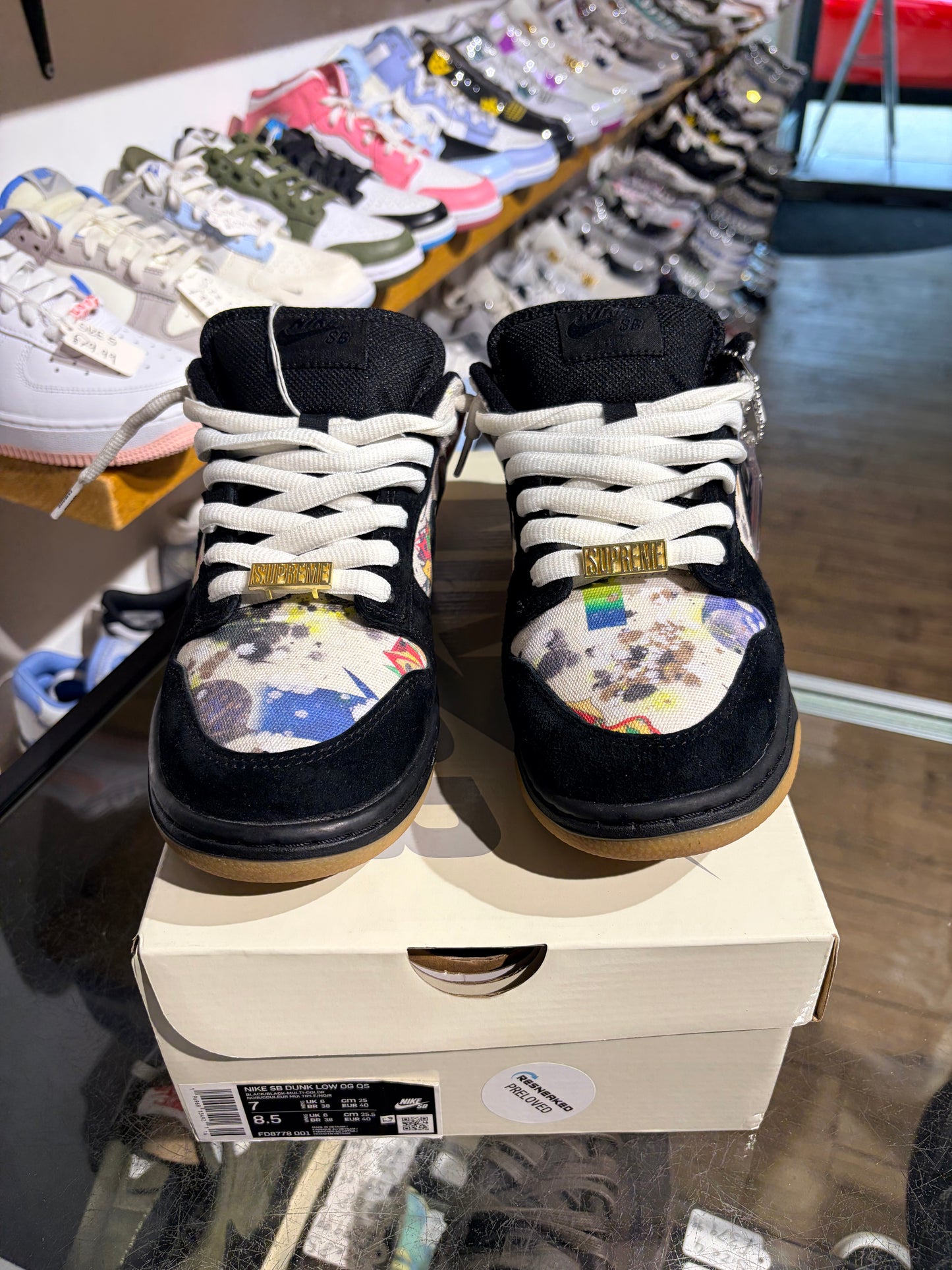 Nike SB Dunk Low x Supreme Rammellzee UK 6