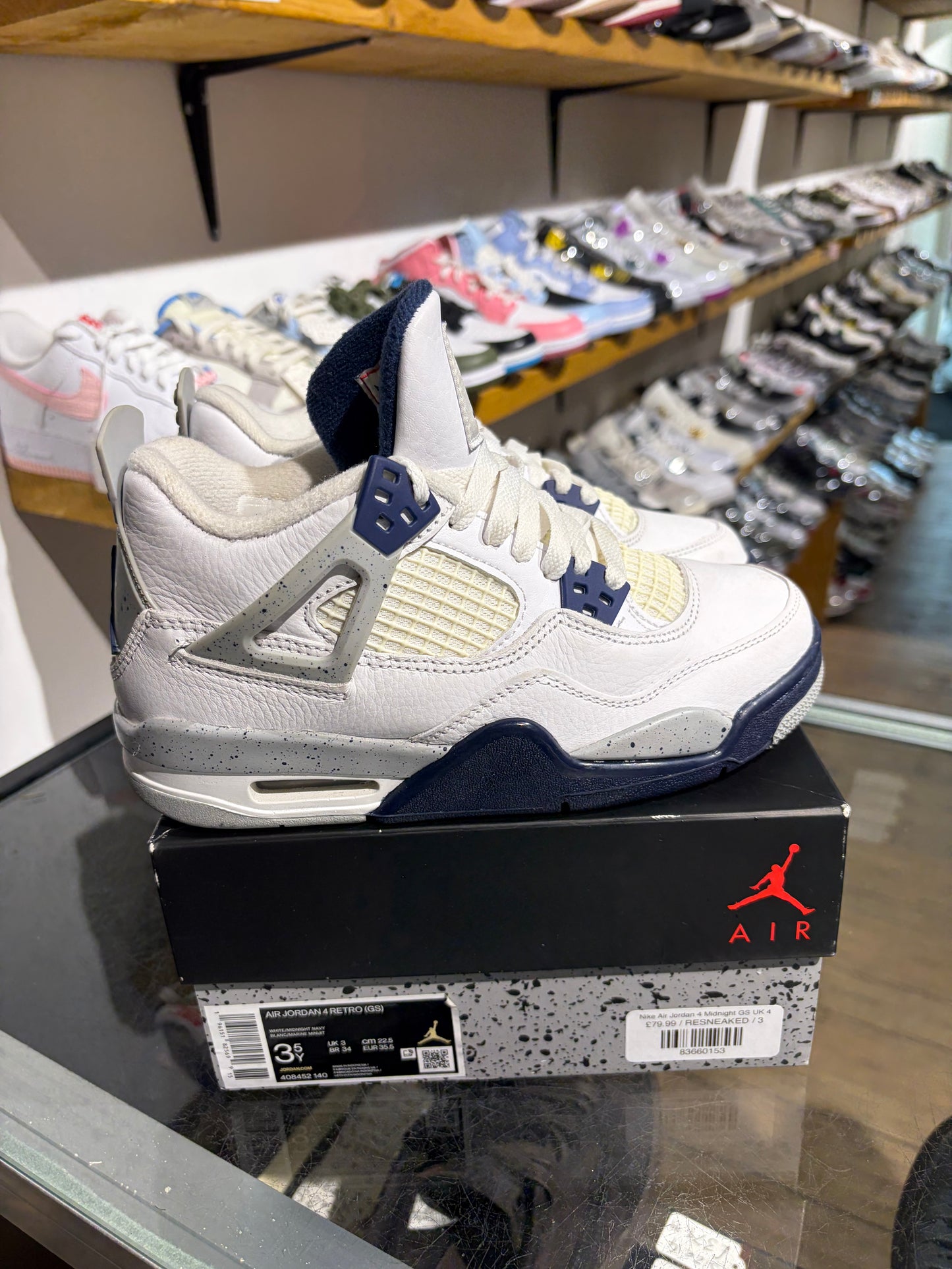 Nike Air Jordan 4 Midnight GS UK 3