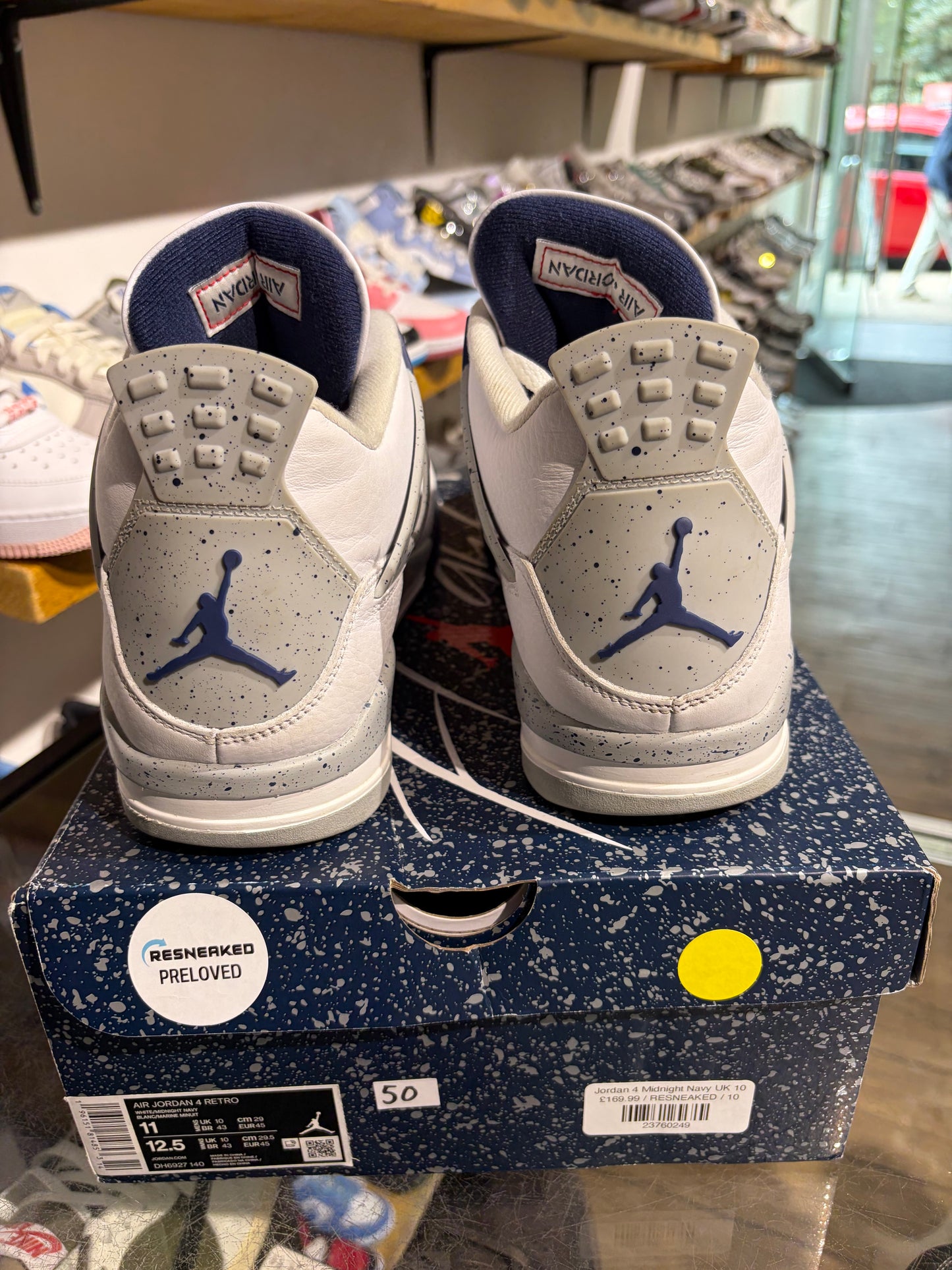 Jordan 4 Midnight Navy UK 10