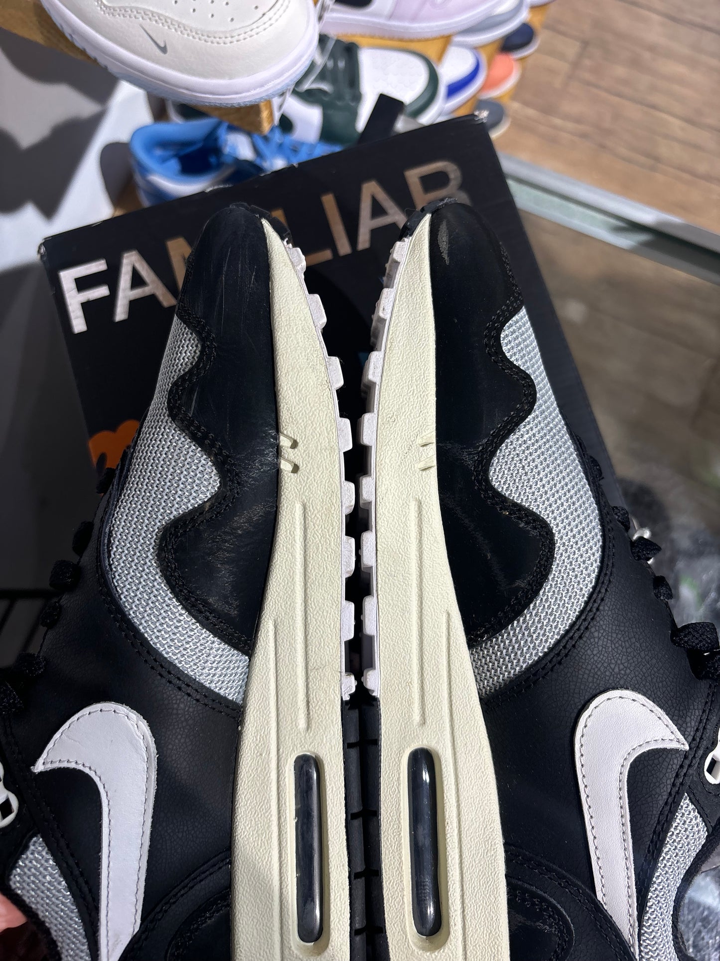 Air Max 1 Patta Waves Black UK 7