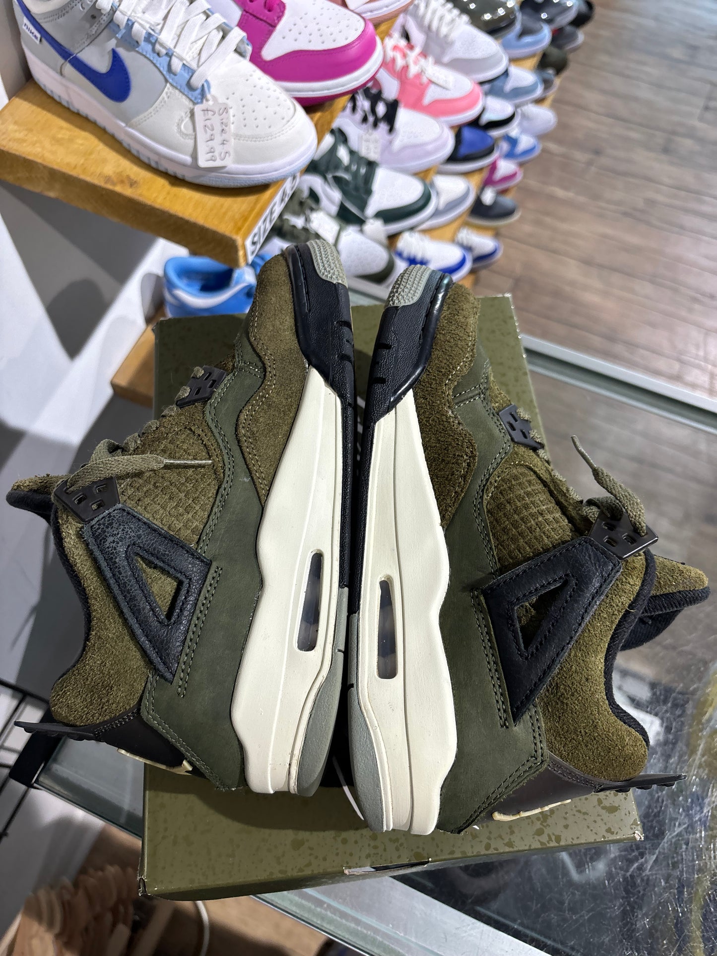 Jordan 4 Olive Craft UK 5.5 (GS)
