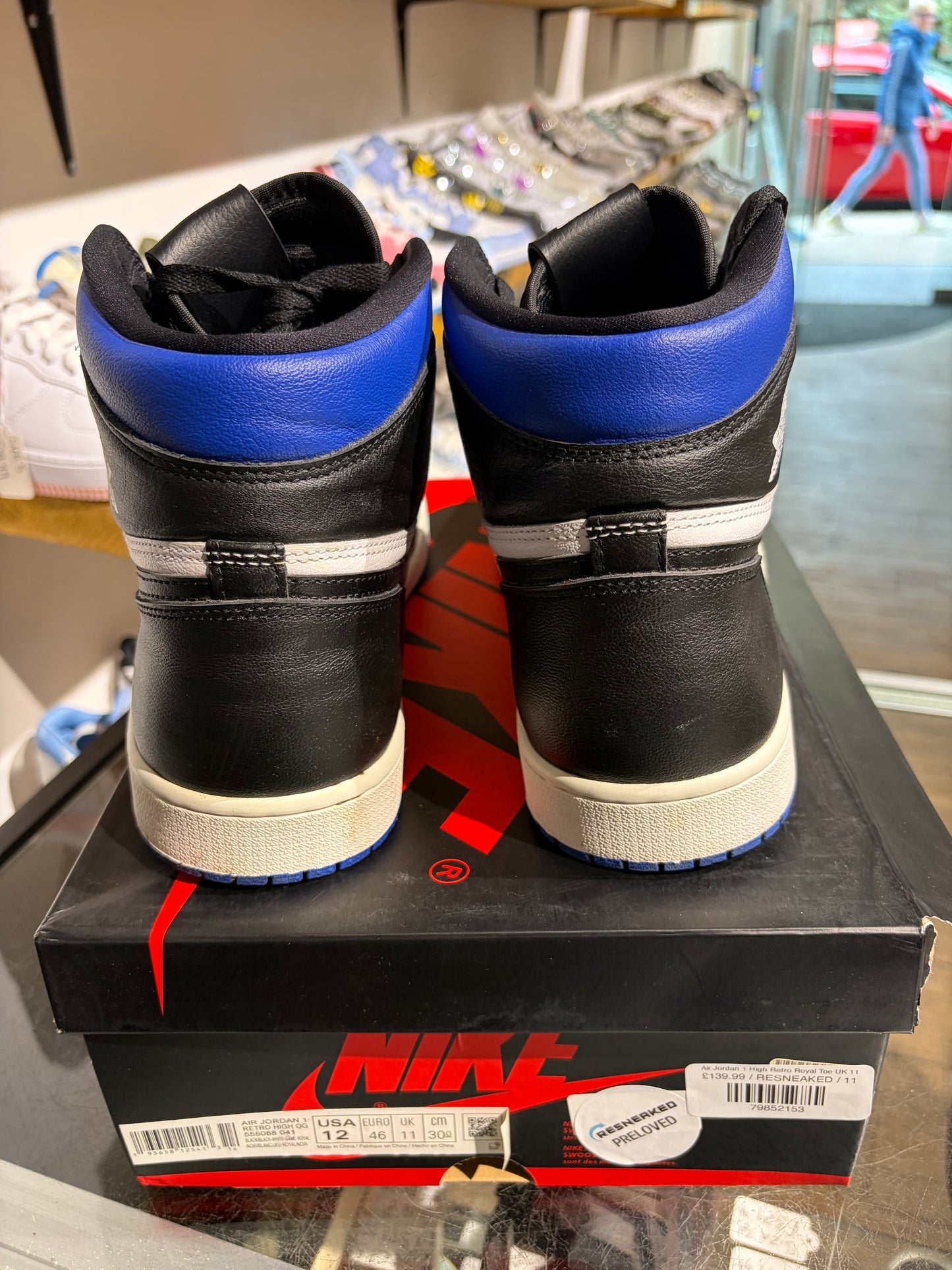 Air Jordan 1 High Retro Royal Toe UK 11