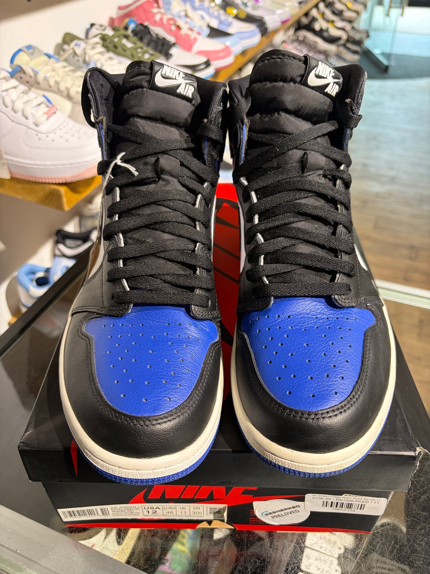 Air Jordan 1 High Retro Royal Toe UK 11