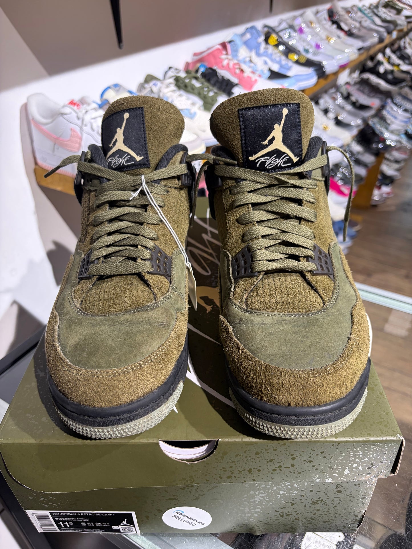 Air Jordan 4 Olive Craft UK 10.5