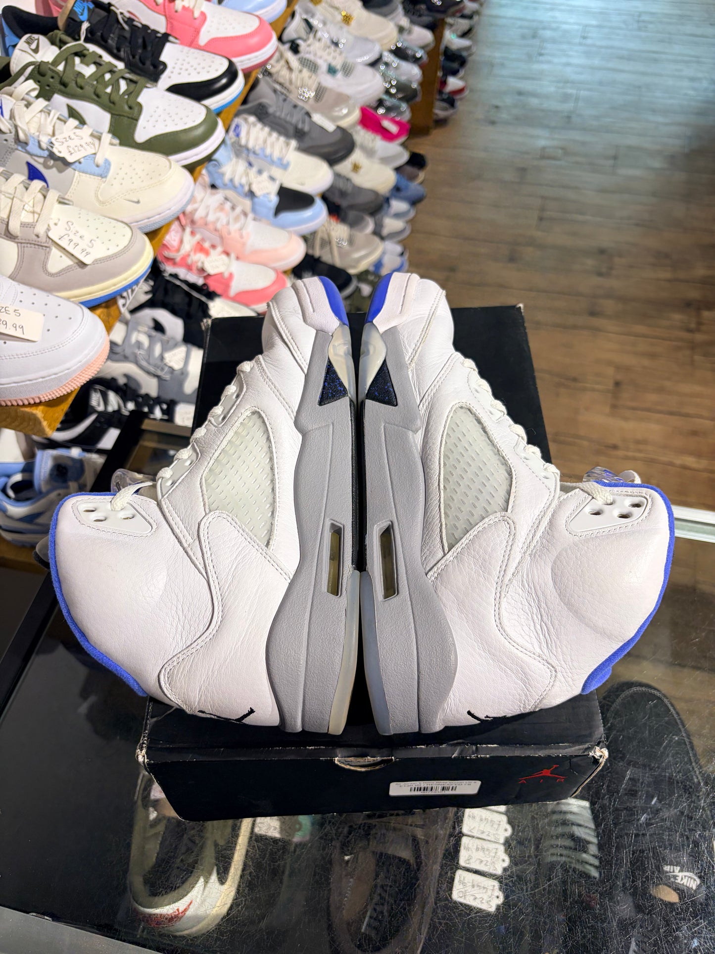 Air Jordan 5 Retro White Stealth UK 8