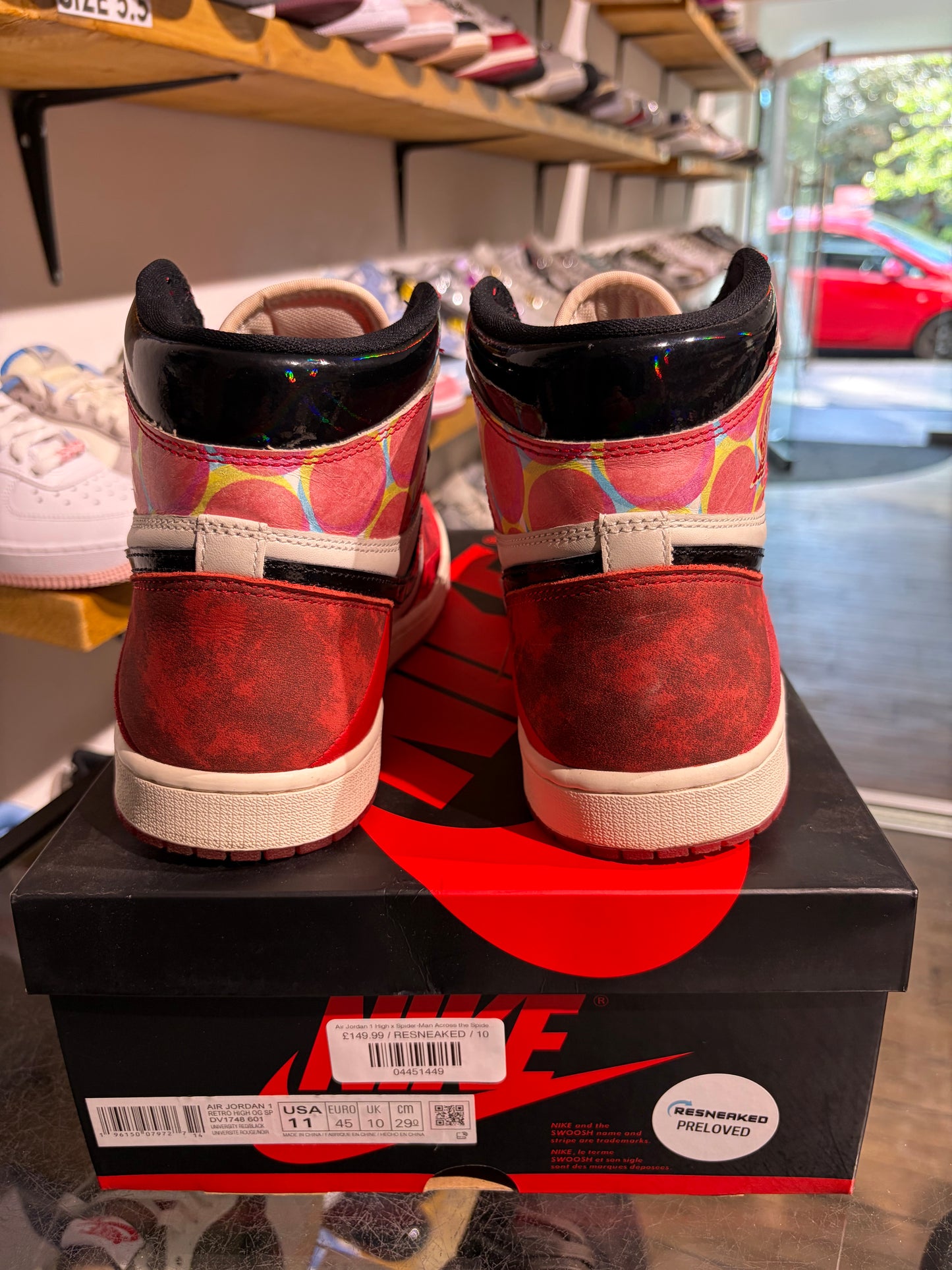 Air Jordan 1 High x Spider-Man Across the Spider-verse UK 10