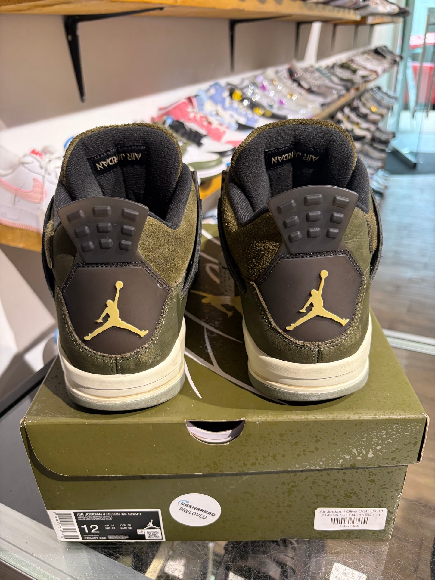 Air Jordan 4 Olive Craft UK 11