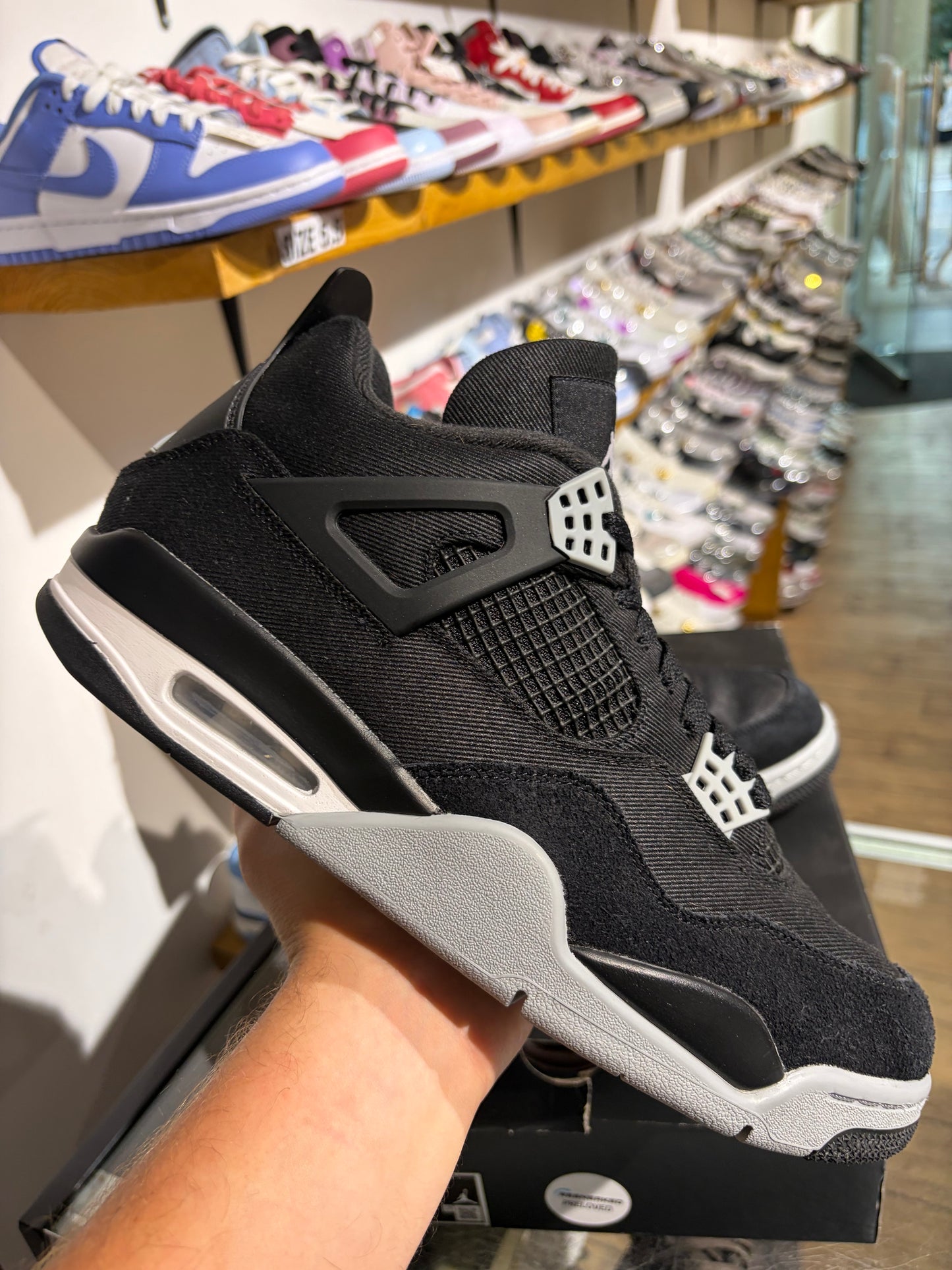 Jordan 4 Black Canvas UK 10.5