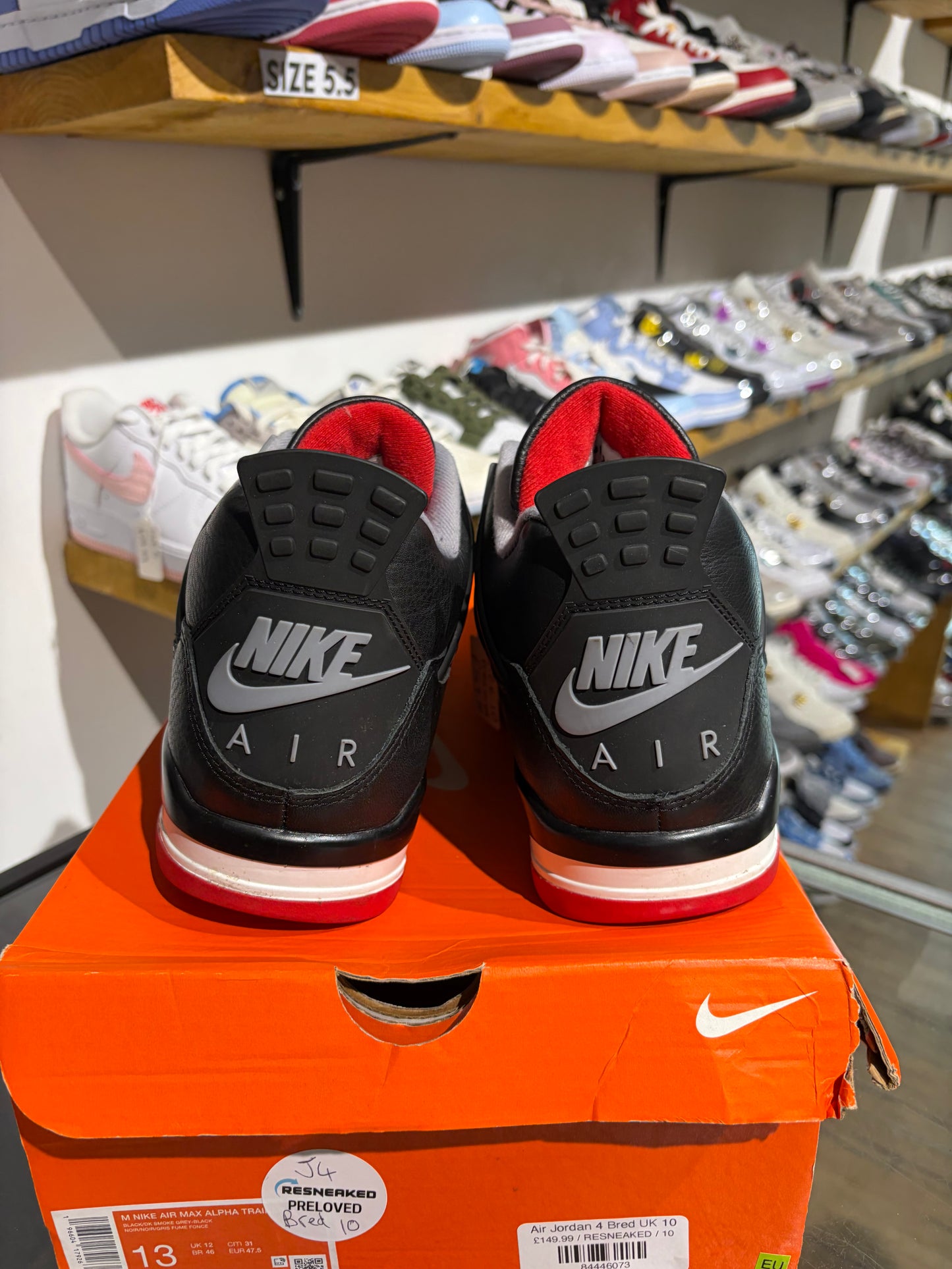 Air Jordan 4 Bred UK 10
