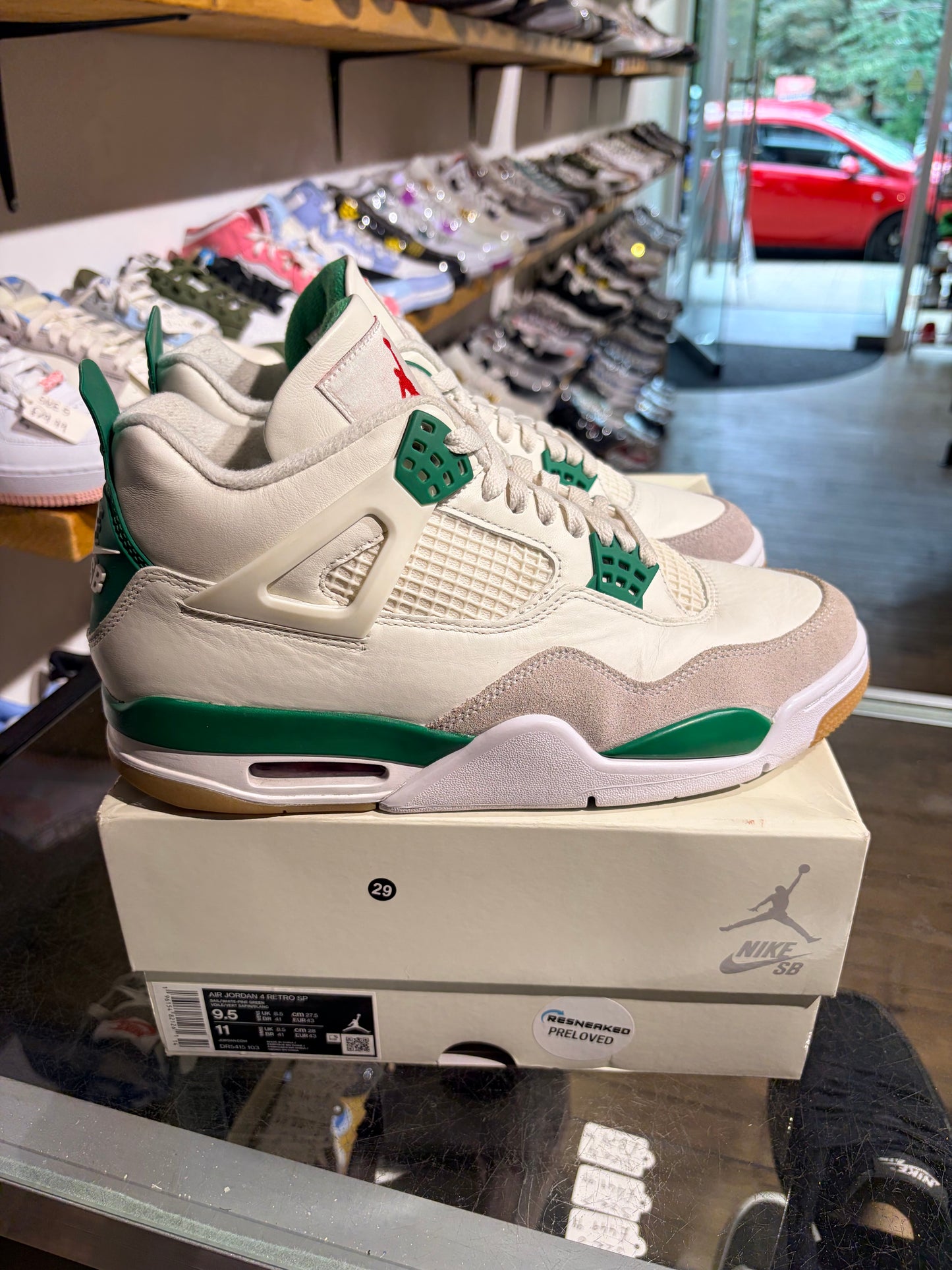 Air Jordan 4 SB Pine Green UK 8.5