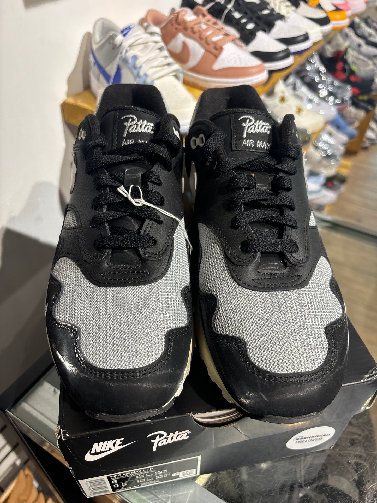 Air Max 1 Patta Waves Black UK 7