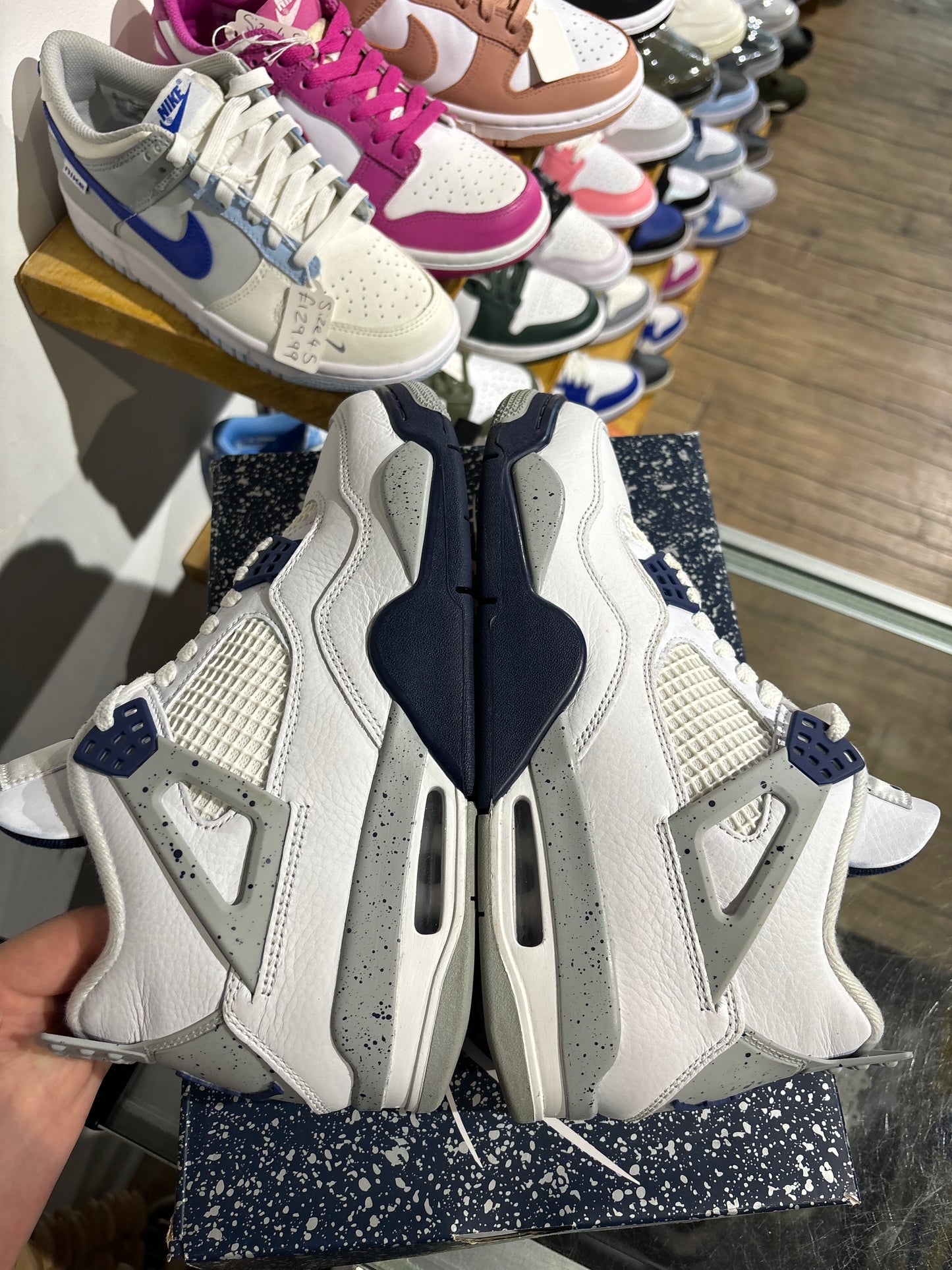 Jordan 4 Midnight Navy UK 8