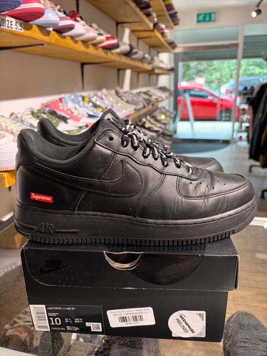Supreme Air Force 1 Black UK 9