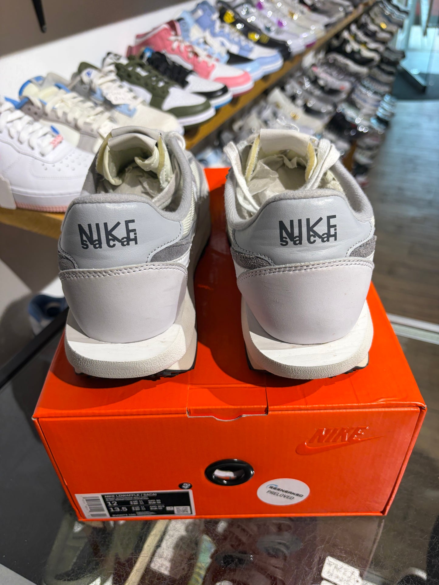 Nike LDWaffle x Sacai White Grey UK 11