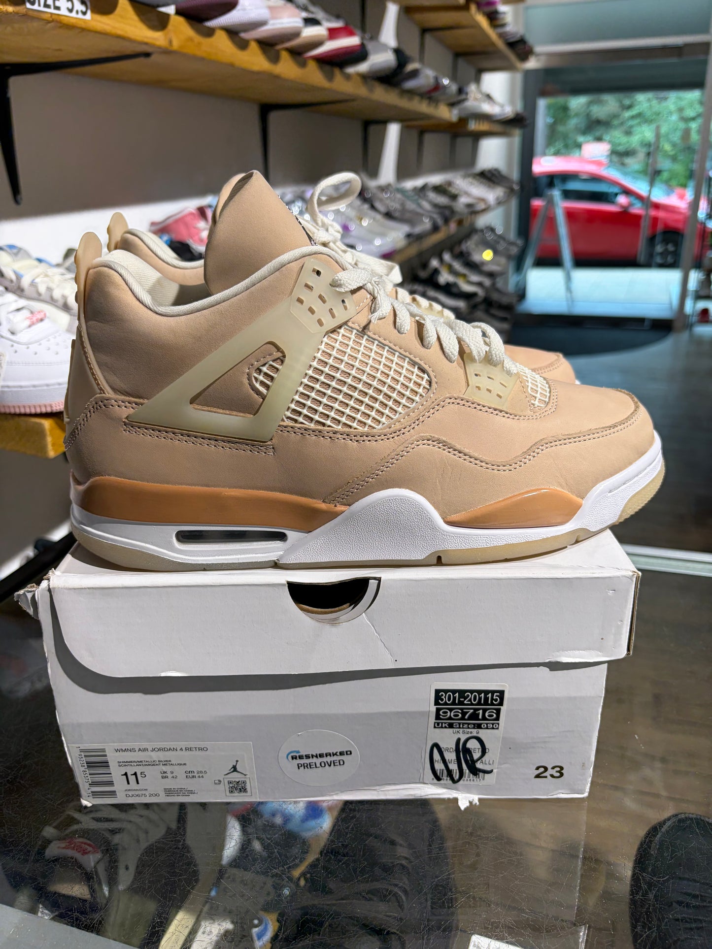 Air Jordan 4 Shimmer (W) UK 9