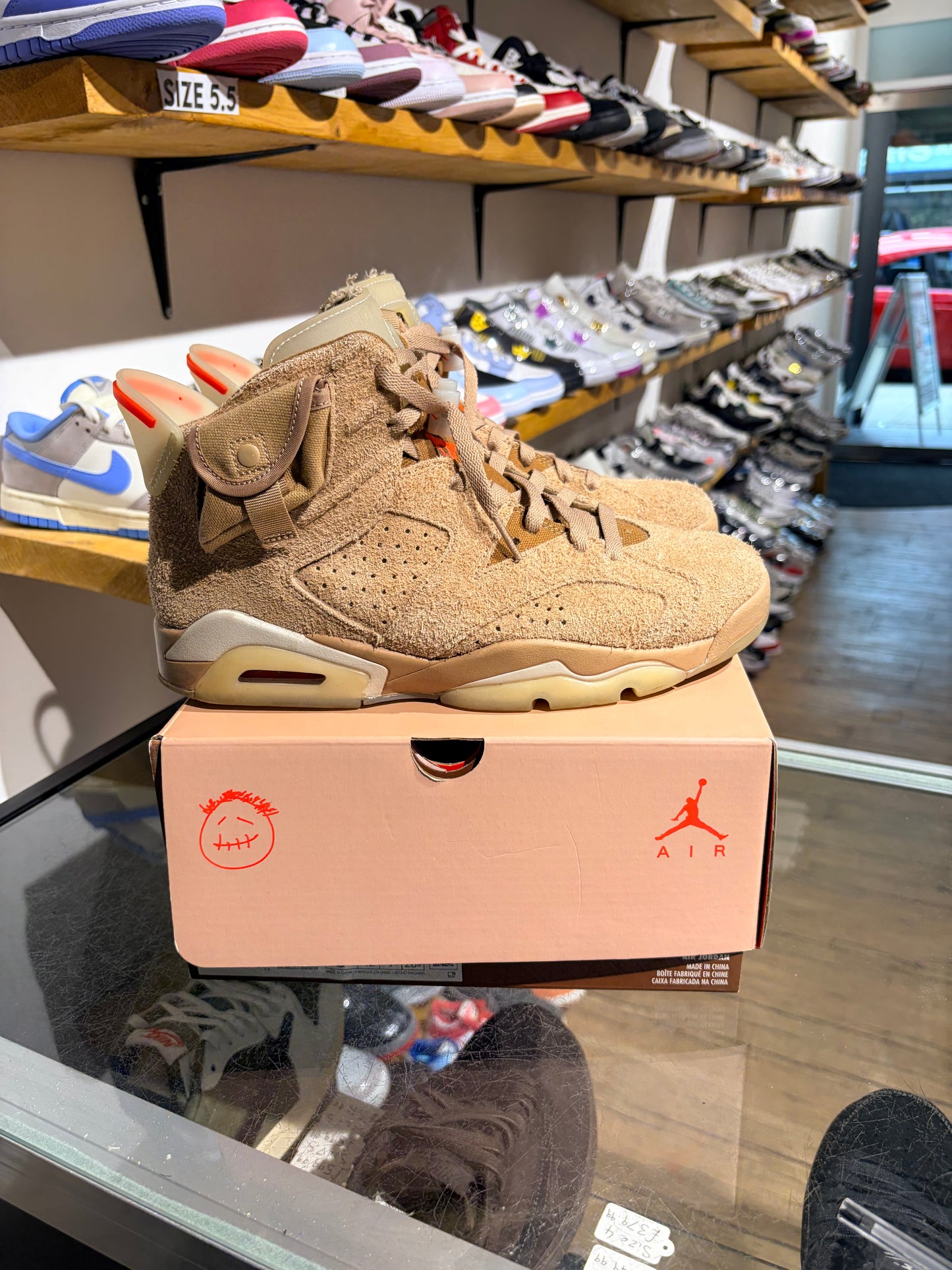 Jordan 6 British Khaki UK 7.5
