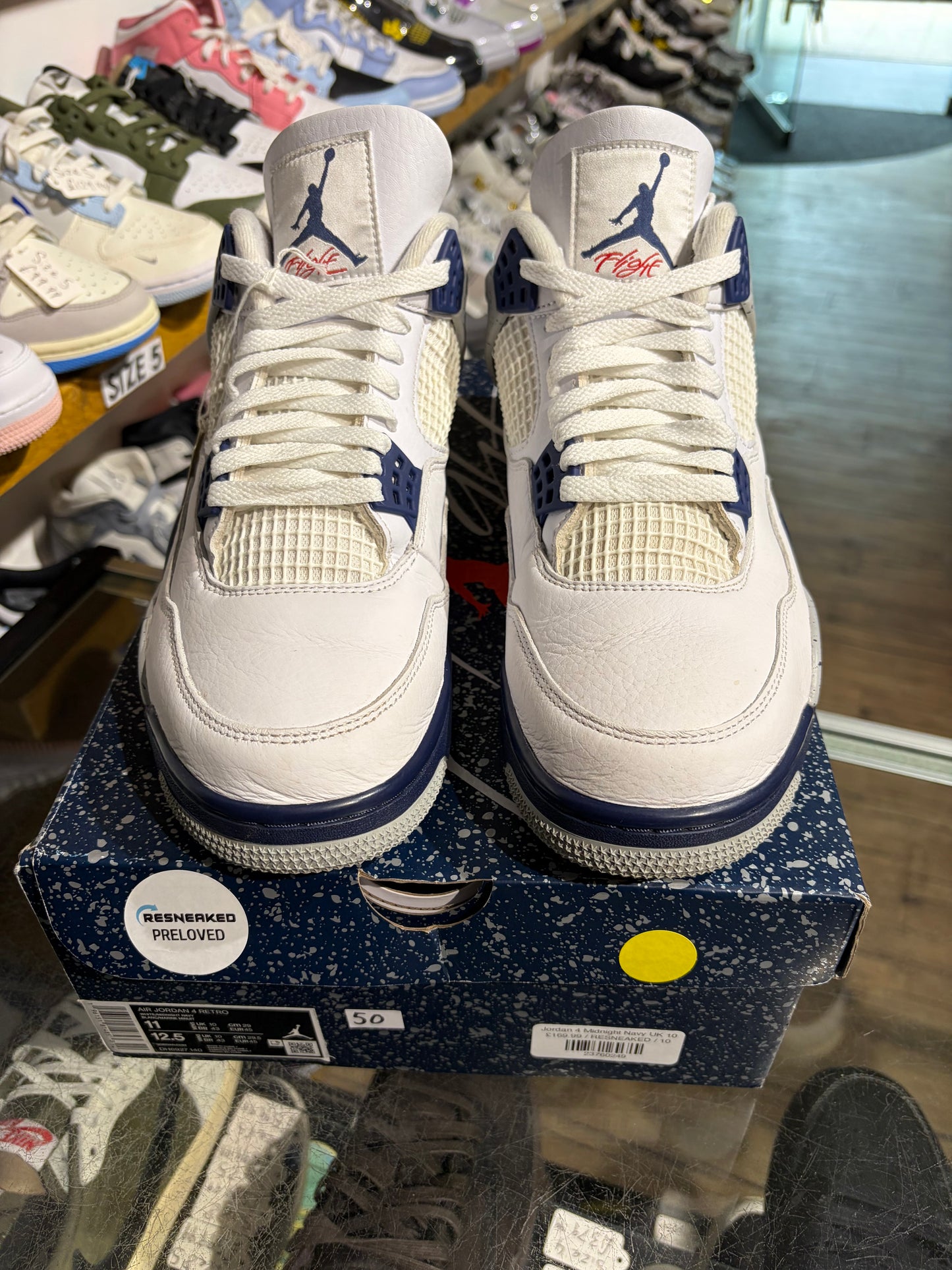 Jordan 4 Midnight Navy UK 10