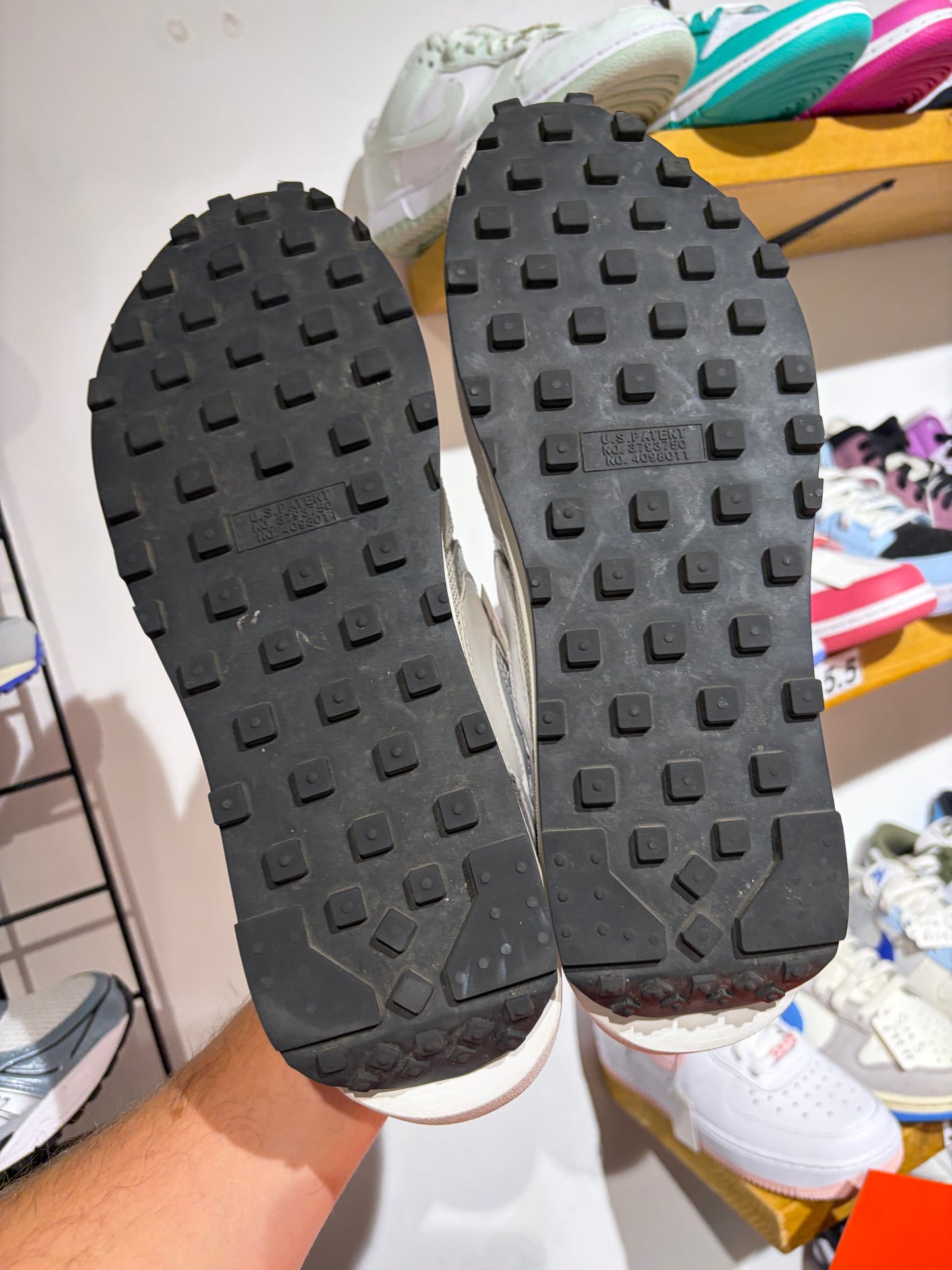 Nike LDWaffle x Sacai White Grey UK 11