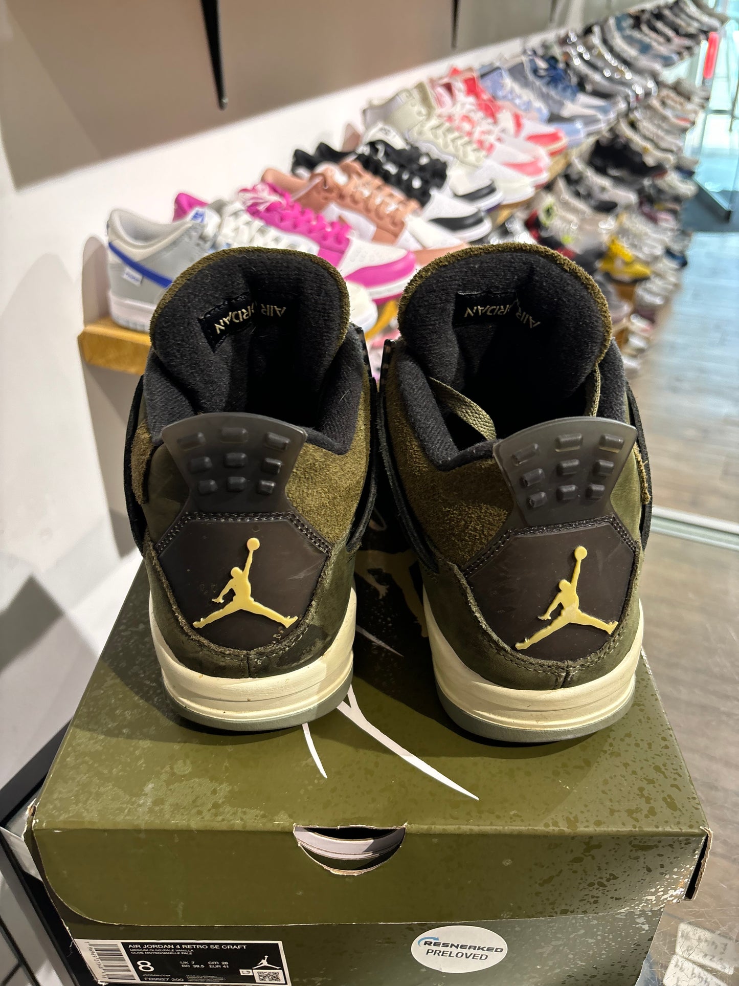 Jordan 4 Olive Craft UK 7