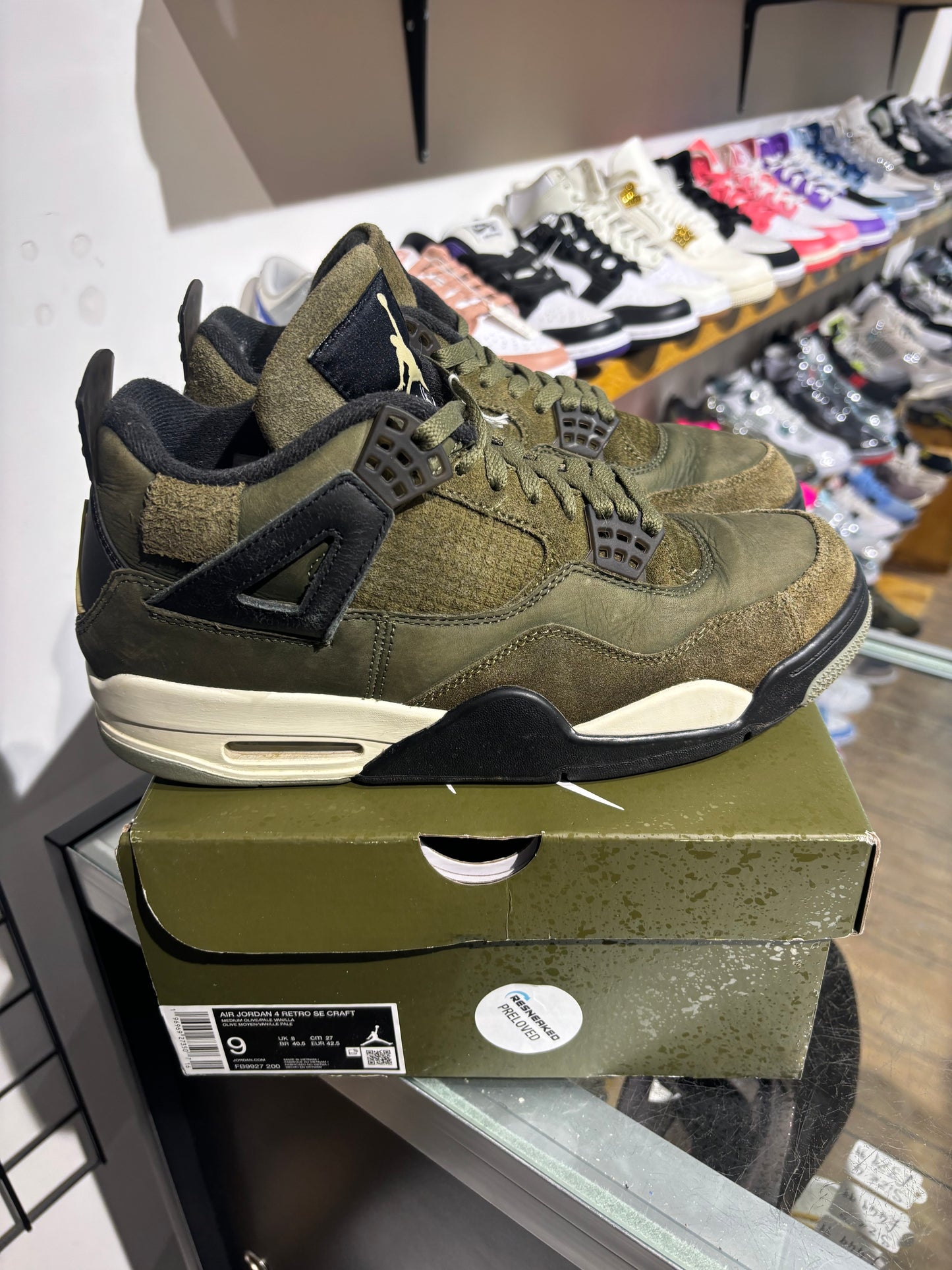 Air Jordan 4 SE Craft Olive UK 8