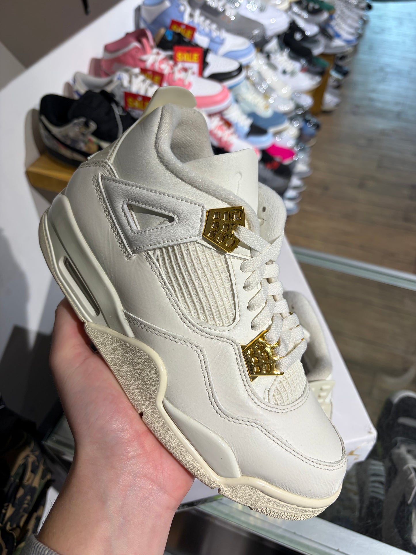 Nike Air Jordan 4 Metallic Gold (W) UK 5.5