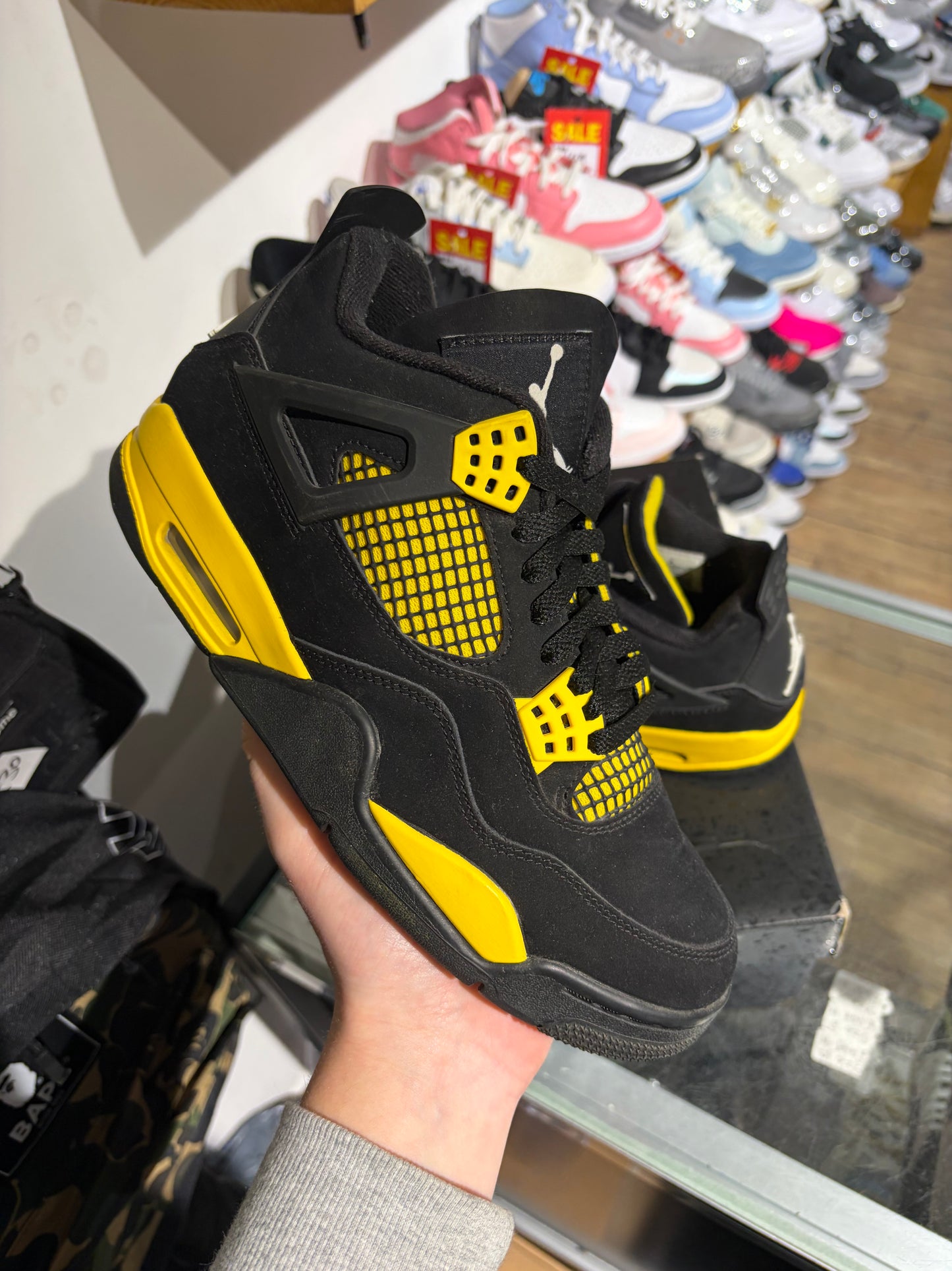 Nike Air Jordan 4 Yellow Thunder UK 7
