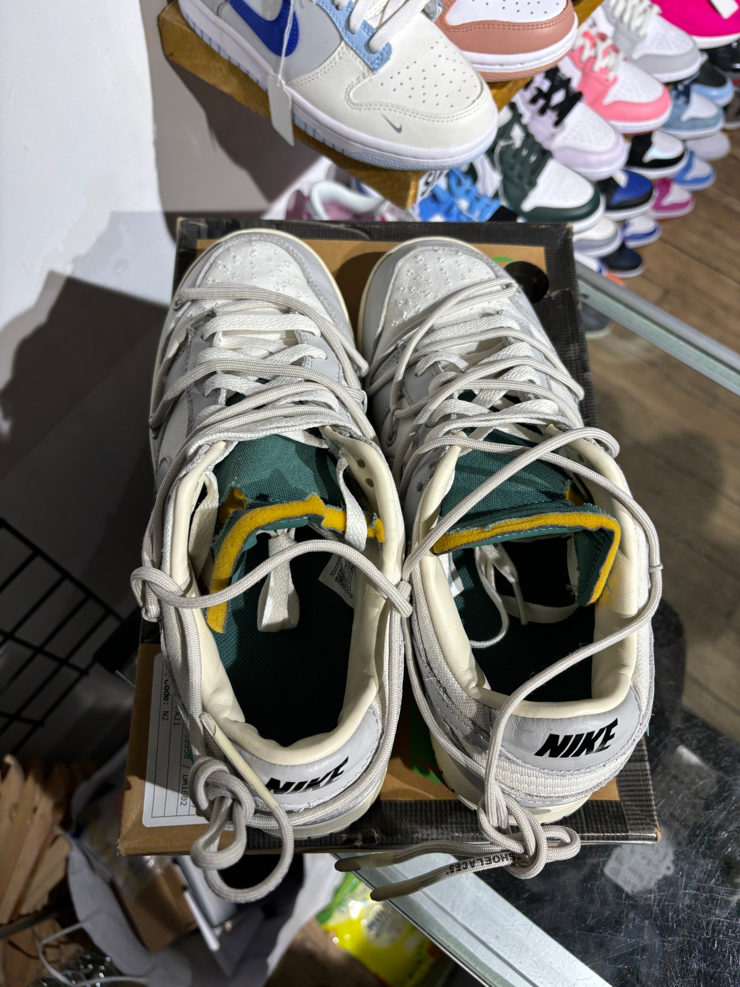 Off White Nike Lot 42 Dunk UK 9