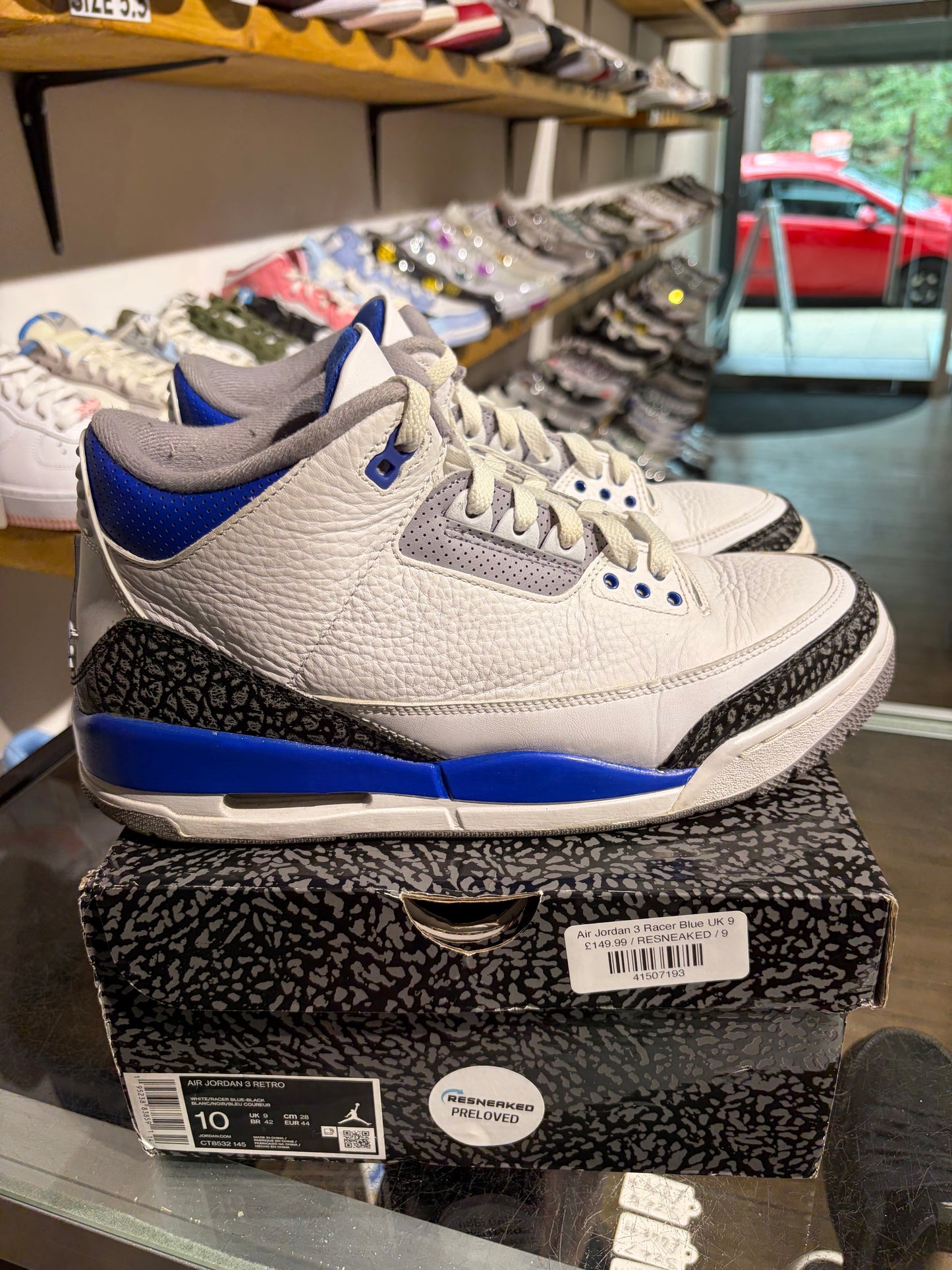 Air Jordan 3 Racer Blue UK 9