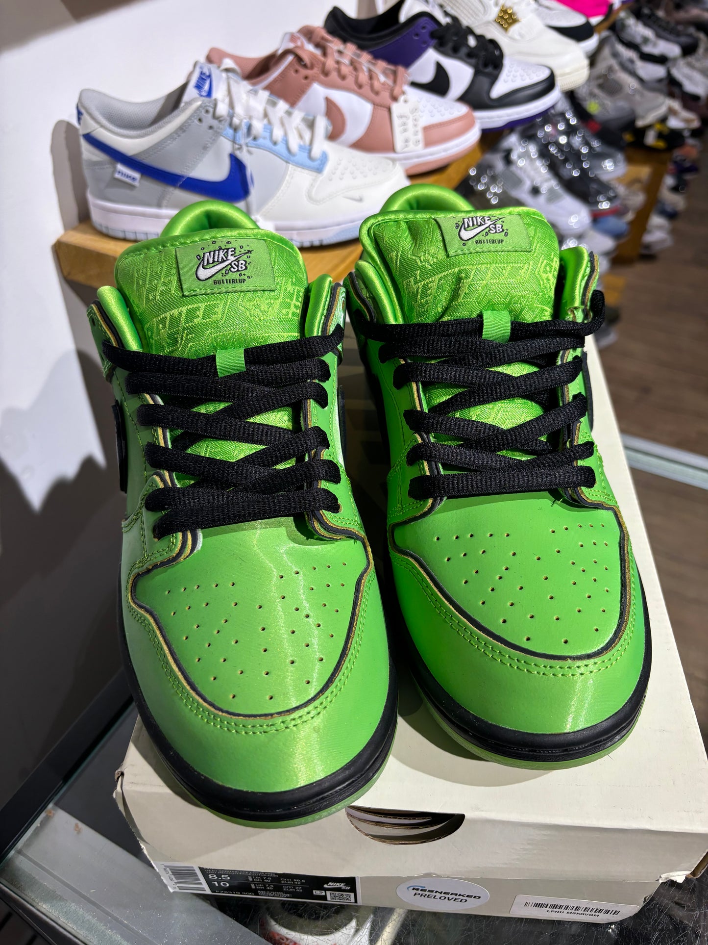 Nike SB Dunk Low Powerpuff Girls Buttercup UK 7.5