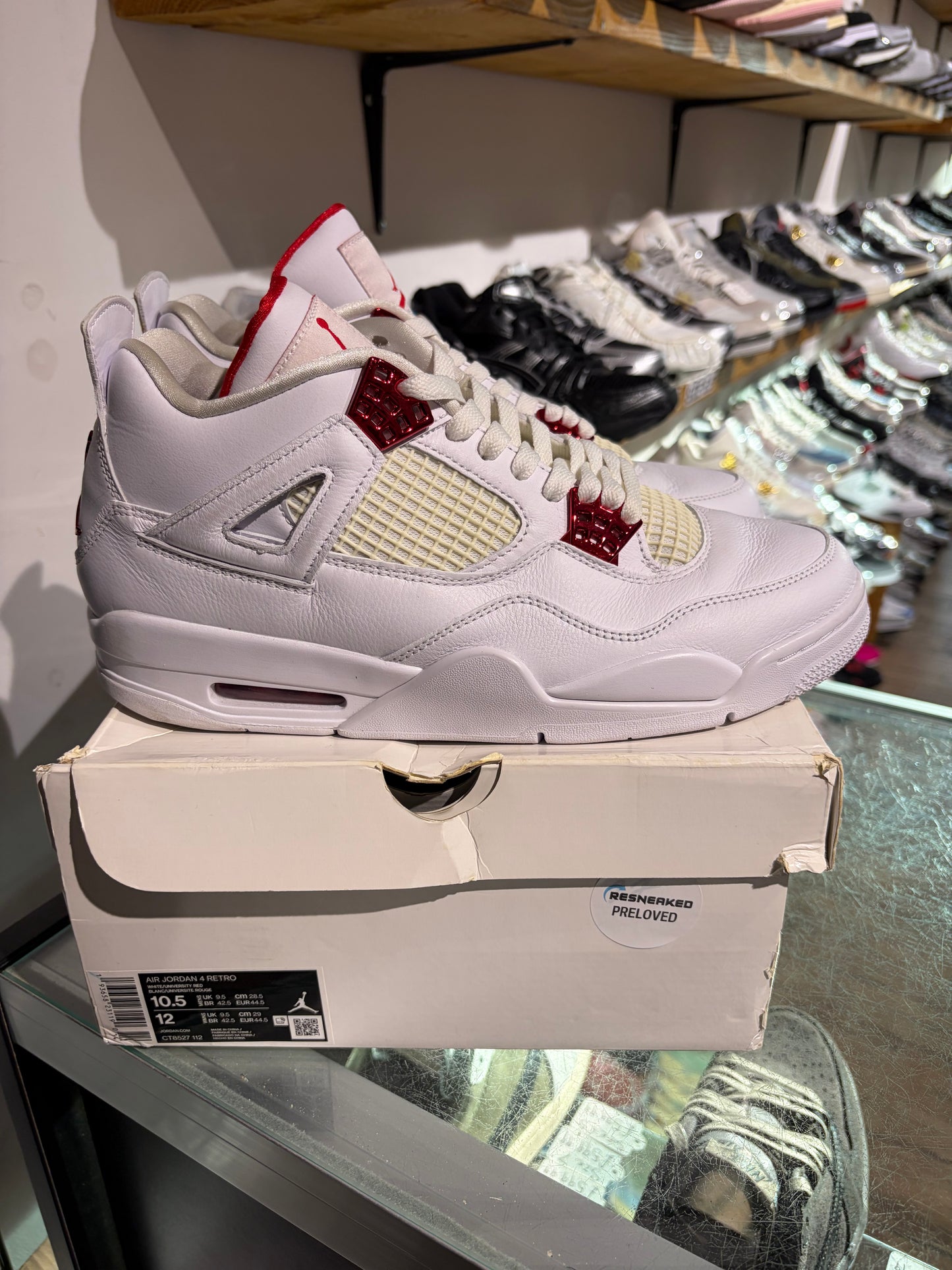 Jordan 4 Red Metallic UK 9.5