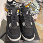 Jordan 4 Black Canvas UK 7 #224