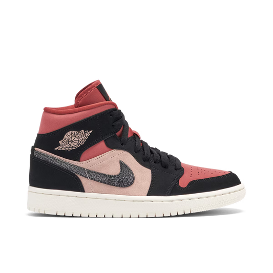 Air Jordan 1 Mid Burgundy Dusty Pink (W)