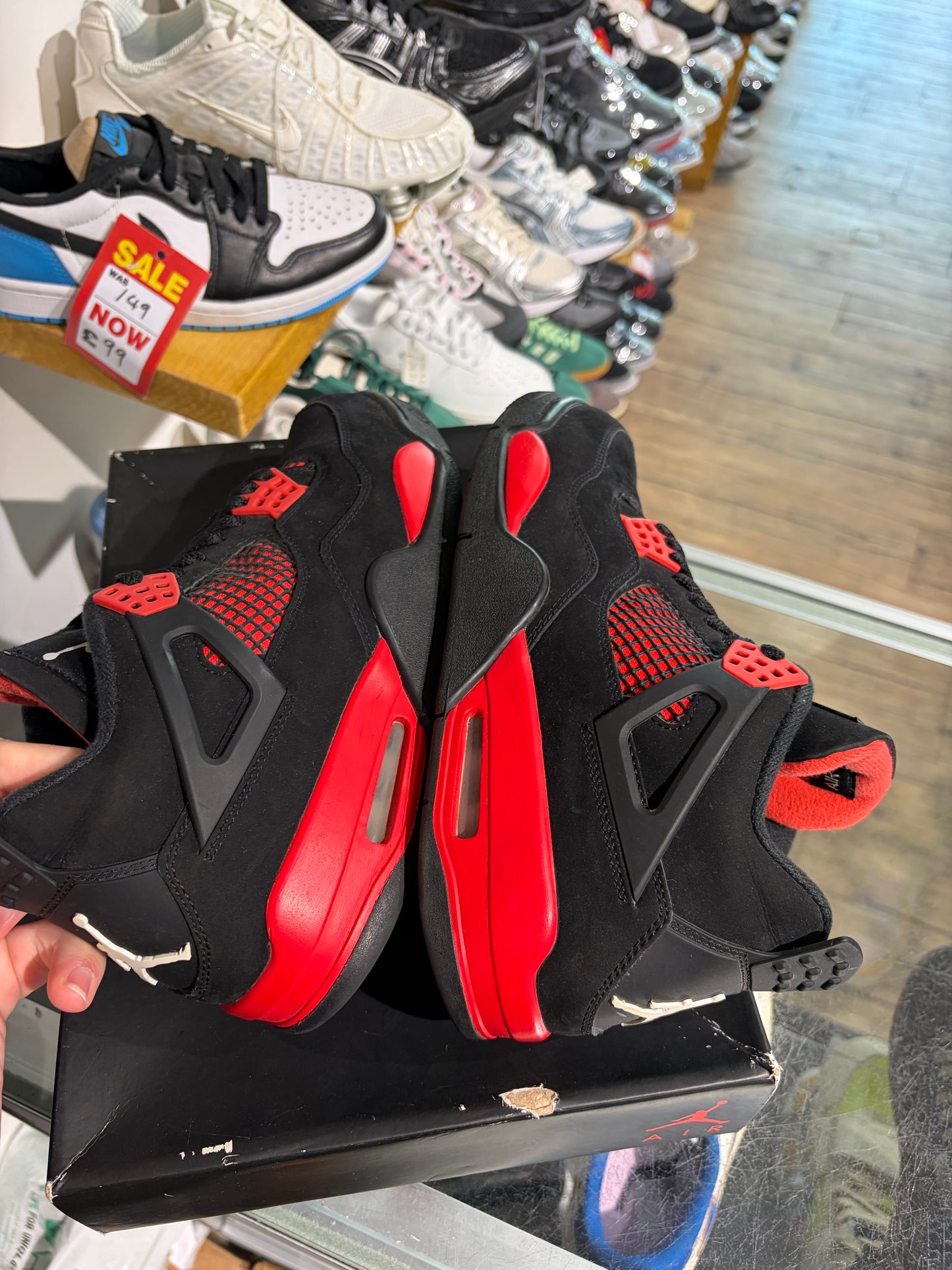 Jordan 4 Red Thunder UK 7.5