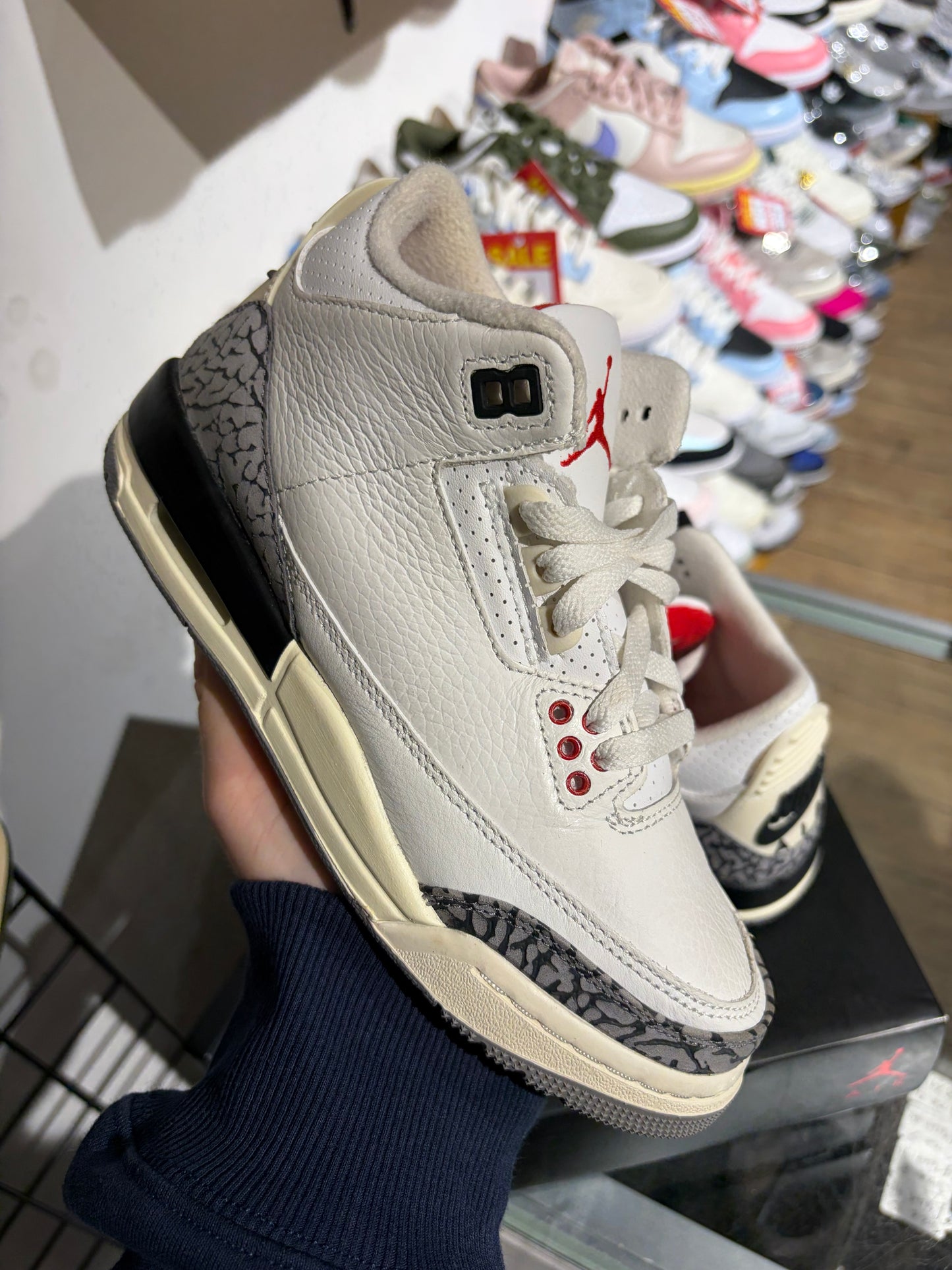 Air Jordan 3 White Cement Reimagined GS UK 4.5