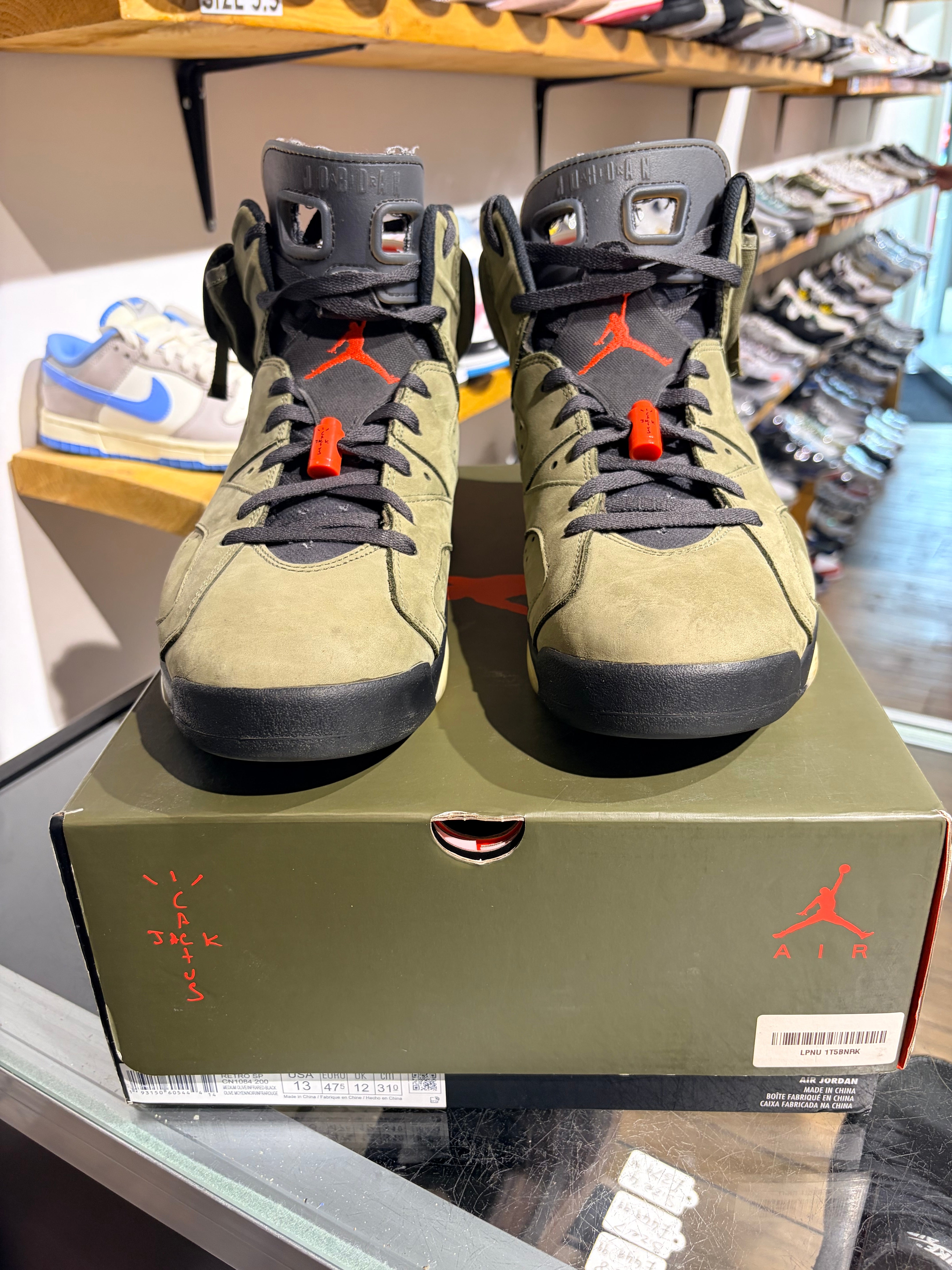 travis scott x air jordan 6 medium olive
