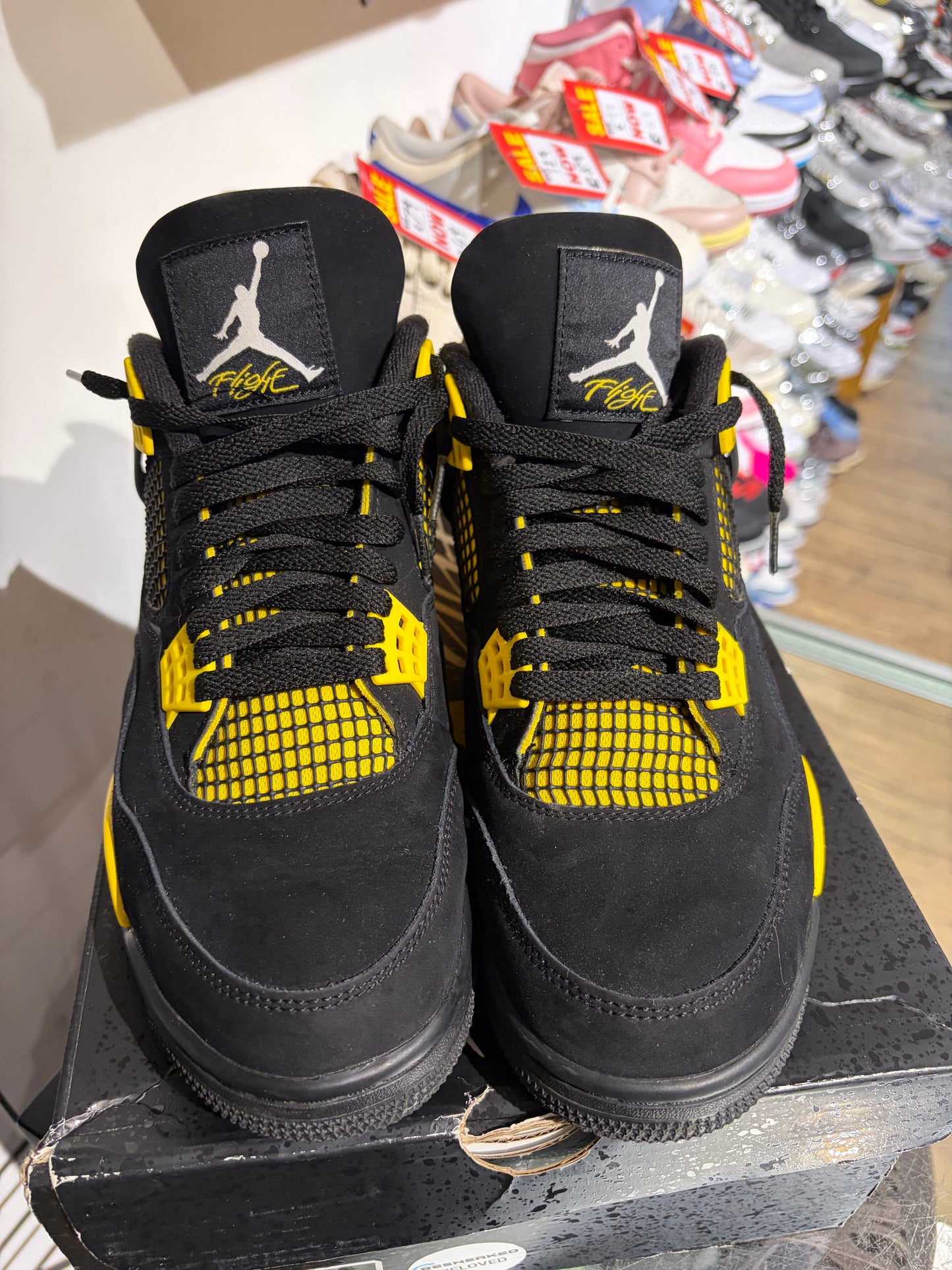 Air Jordan 4 Yellow Thunder UK 9.5
