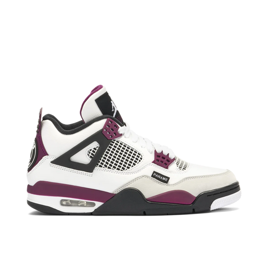 Air Jordan 4 x PSG White Neutral Grey Bordeaux
