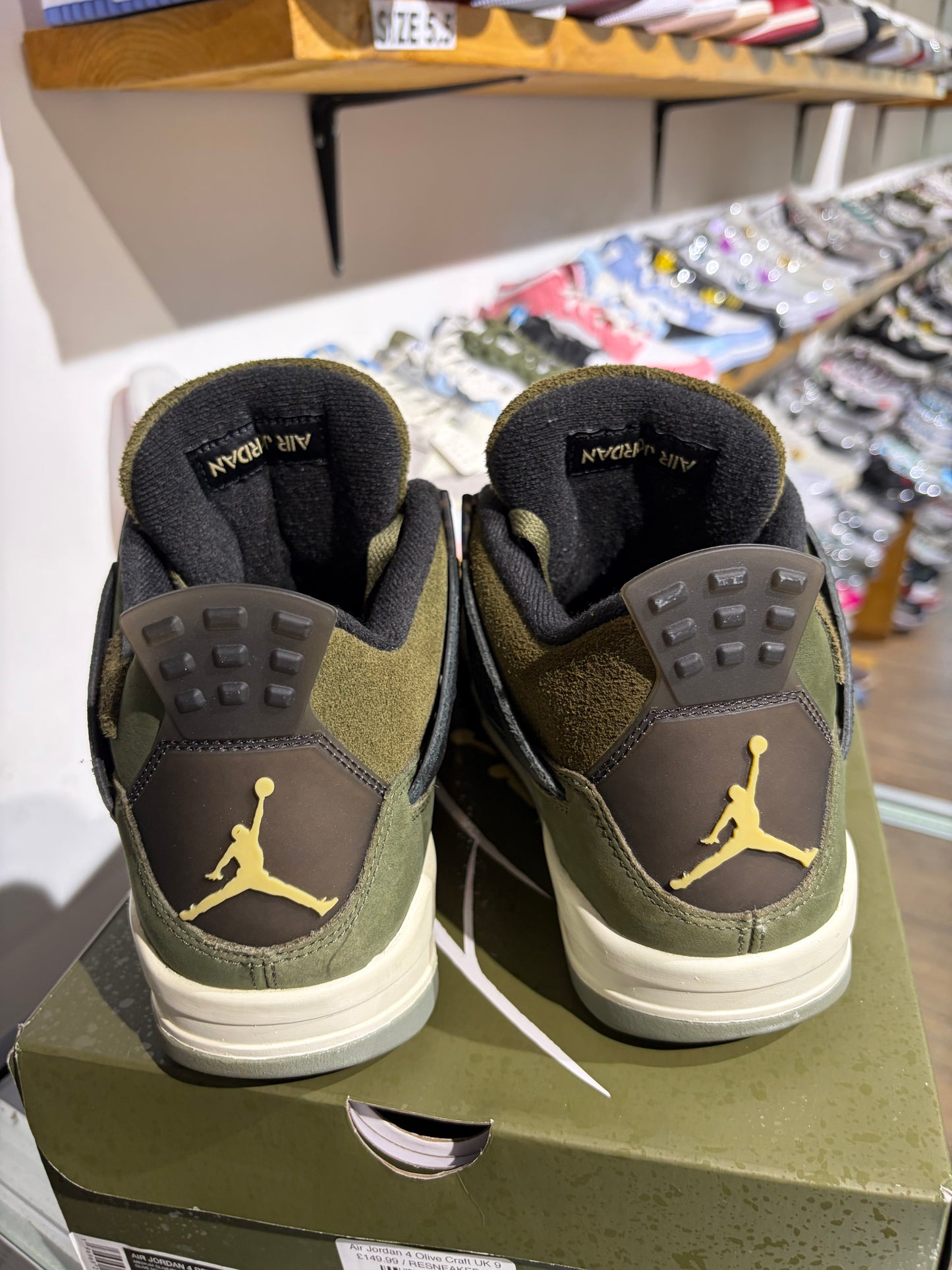 Air Jordan 4 Olive Craft UK 9