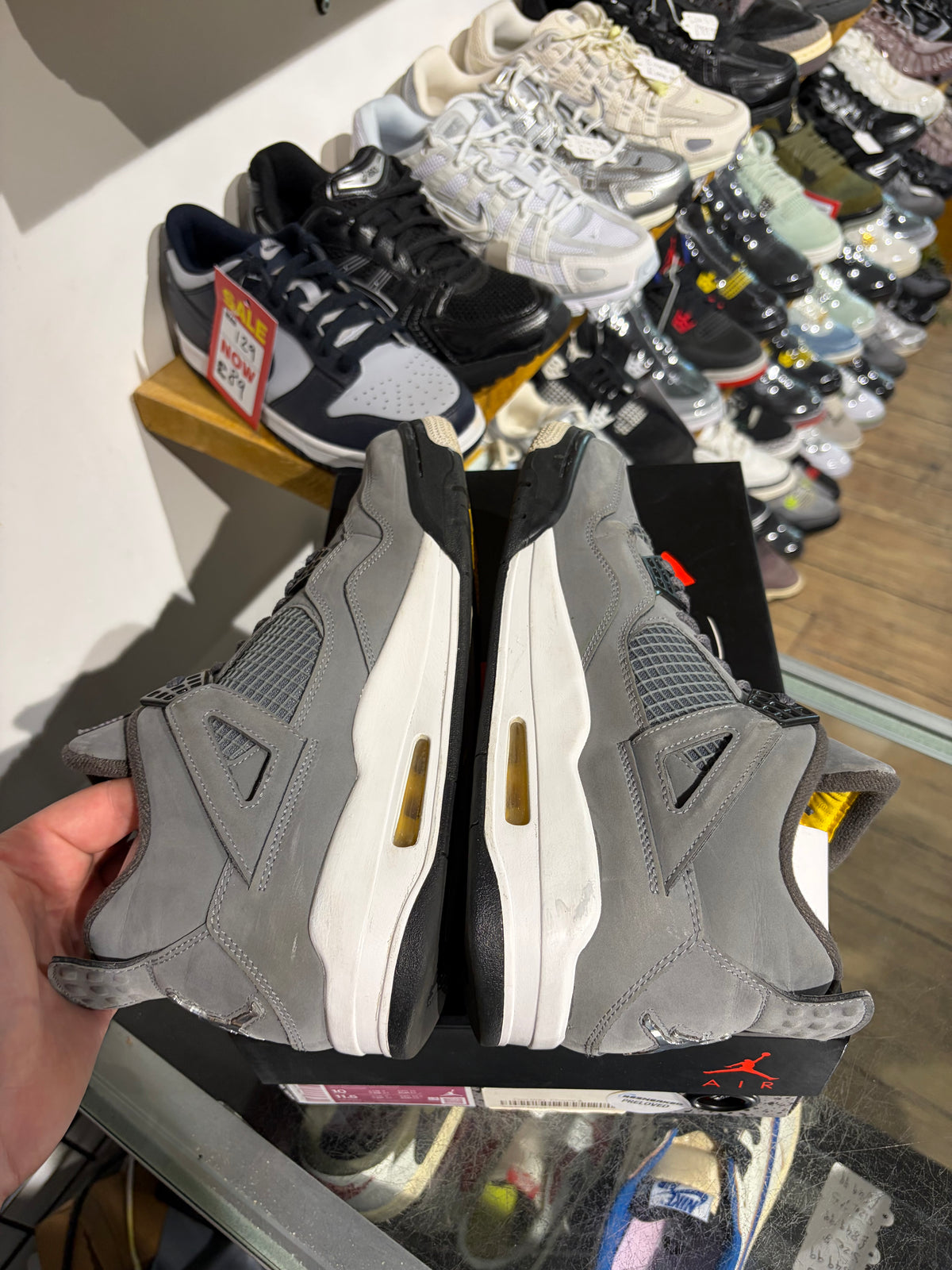Jordan 4 Cool Grey UK 9 #199