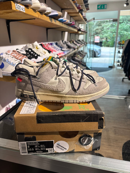 Nike Off White Dunk Lot 20 UK 8