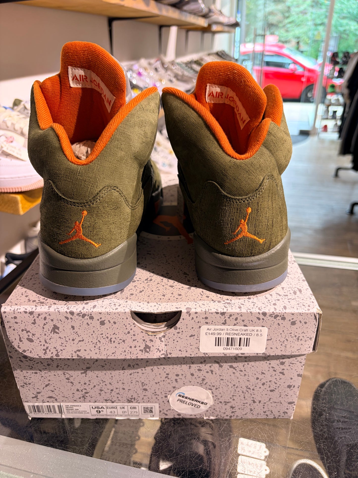 Air Jordan 5 Olive Craft UK 8.5