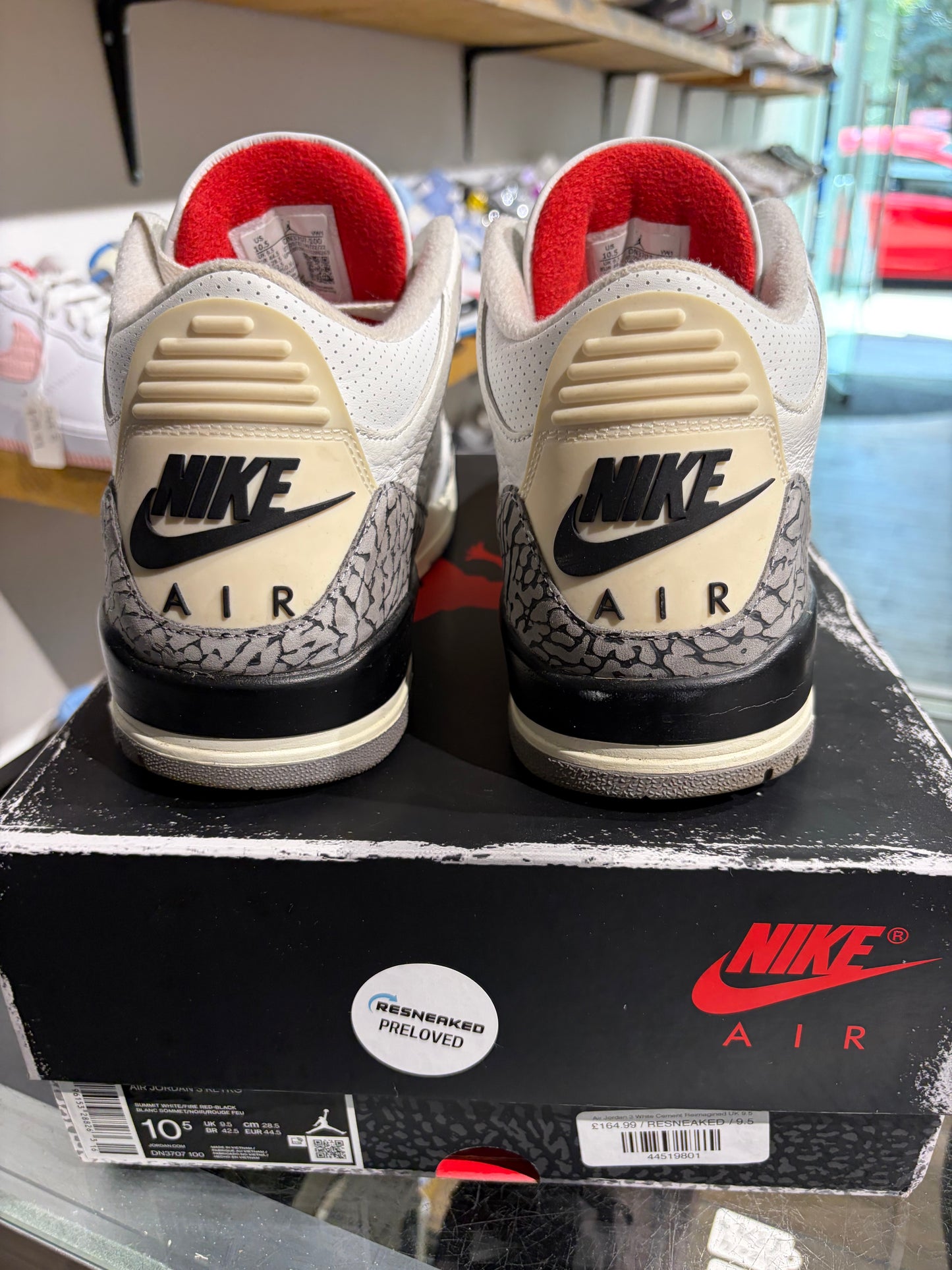 Air Jordan 3 White Cement Reimagined UK 9.5