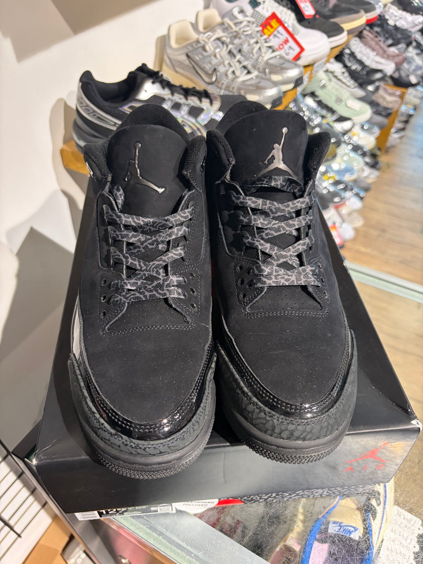 Jordan 3 Black Cat UK 11.5 #227