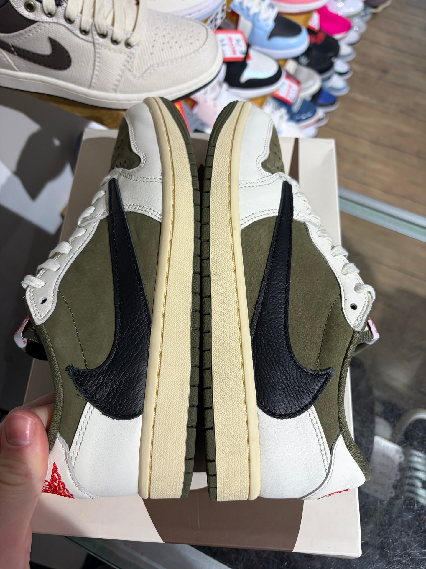 Air Jordan 1 Low Travis Scott Medium Olive UK 7