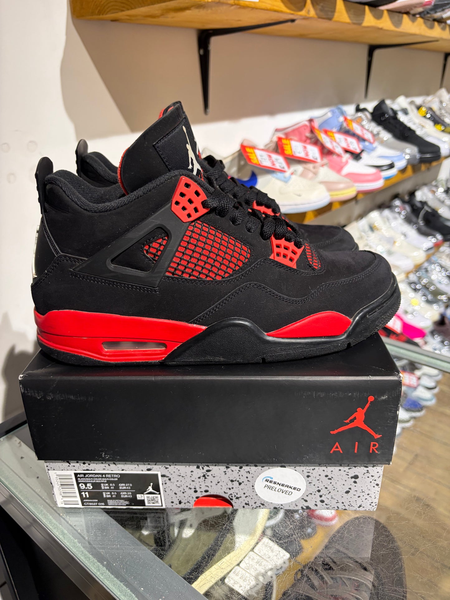 Air Jordan 4 Red Thunder UK 8.5