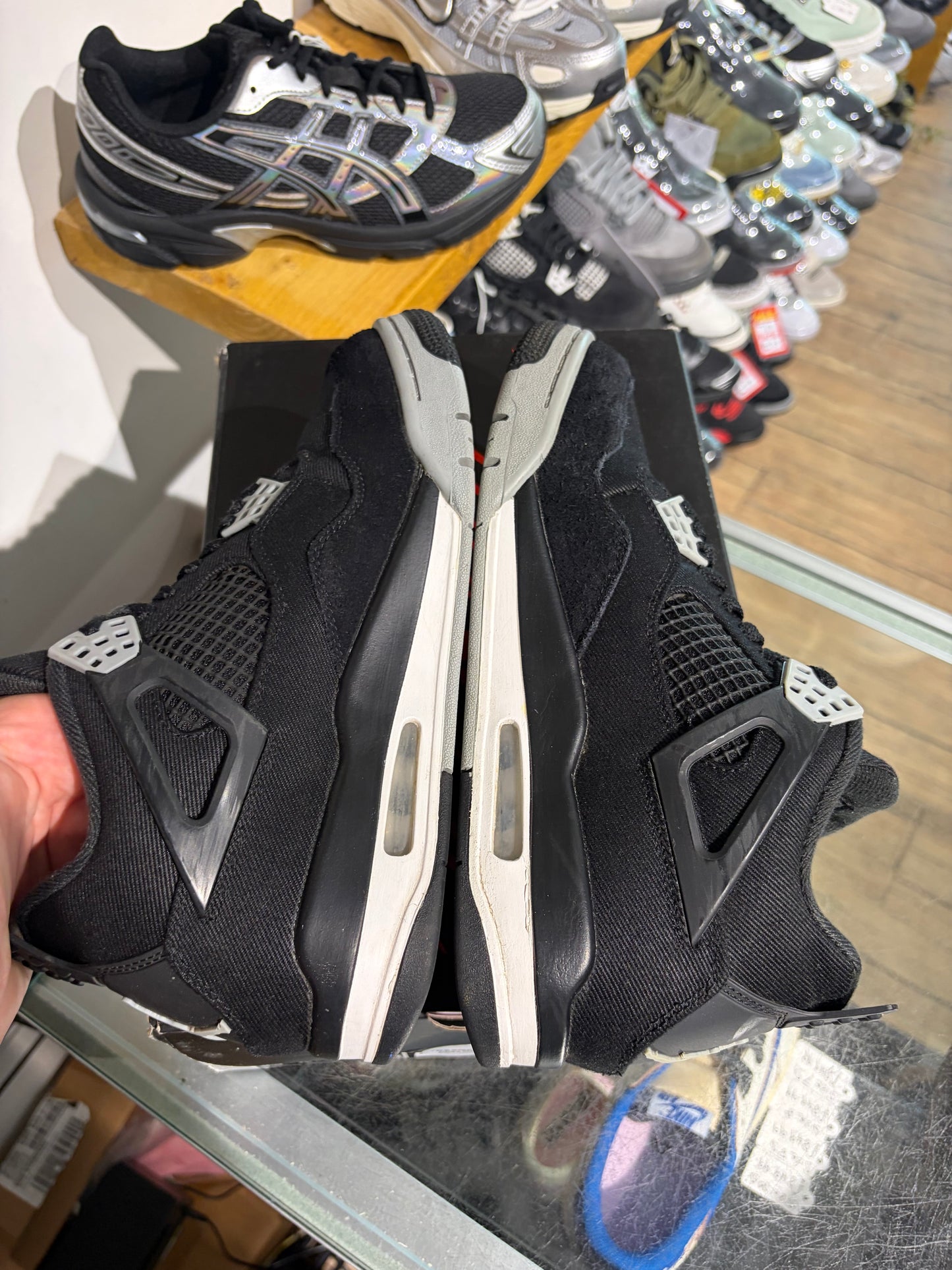 Jordan 4 Black Canvas UK 7 #224