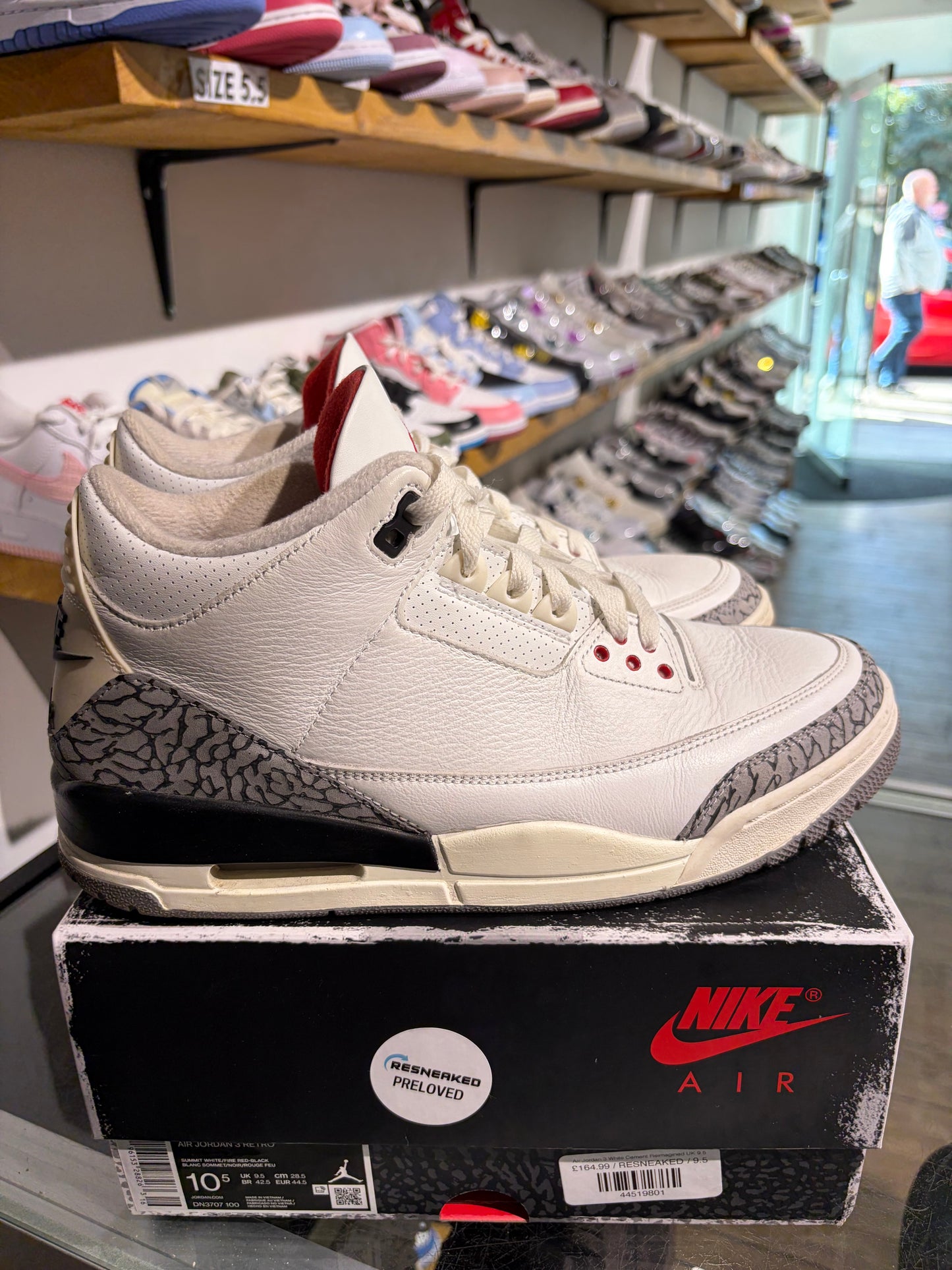Air Jordan 3 White Cement Reimagined UK 9.5