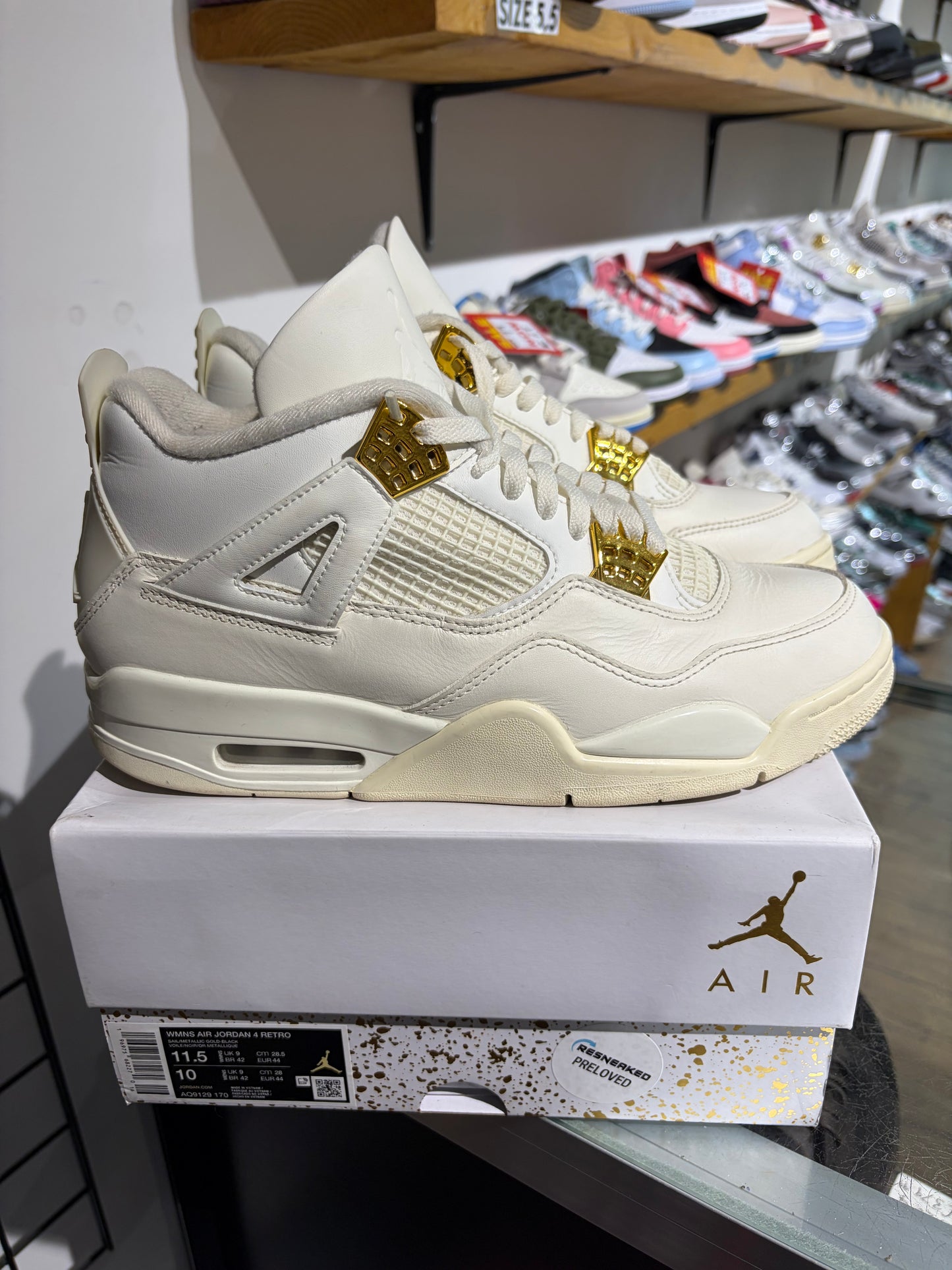 Air Jordan 4 Metallic Gold (W) UK 9